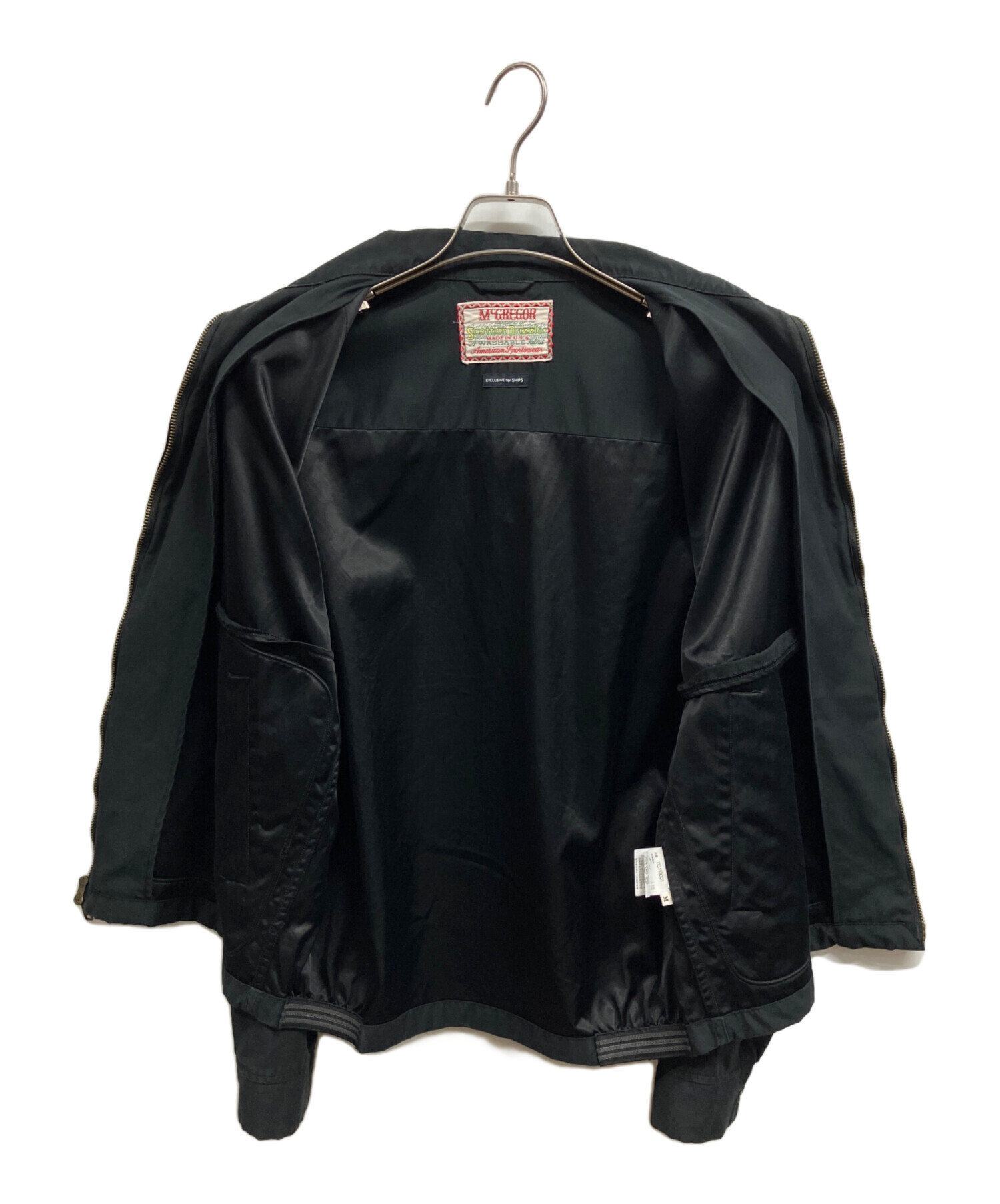 McGREGOR ブルゾン ジャケット ブラック 中古・古着通販】McGREGOR (マックレガー) ドリズラージャケット