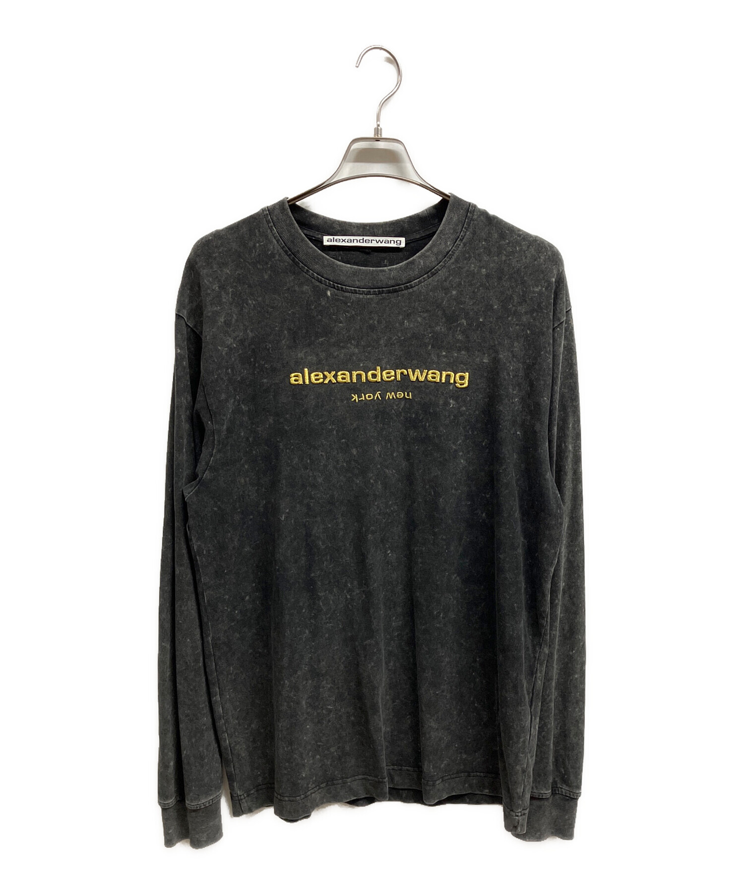 アレキサンダーワンAlexander Wang ロンT ロゴエンボス加工 中古・古着通販】ALEXANDER WANG (アレキサンダー・ワン) ピグメント