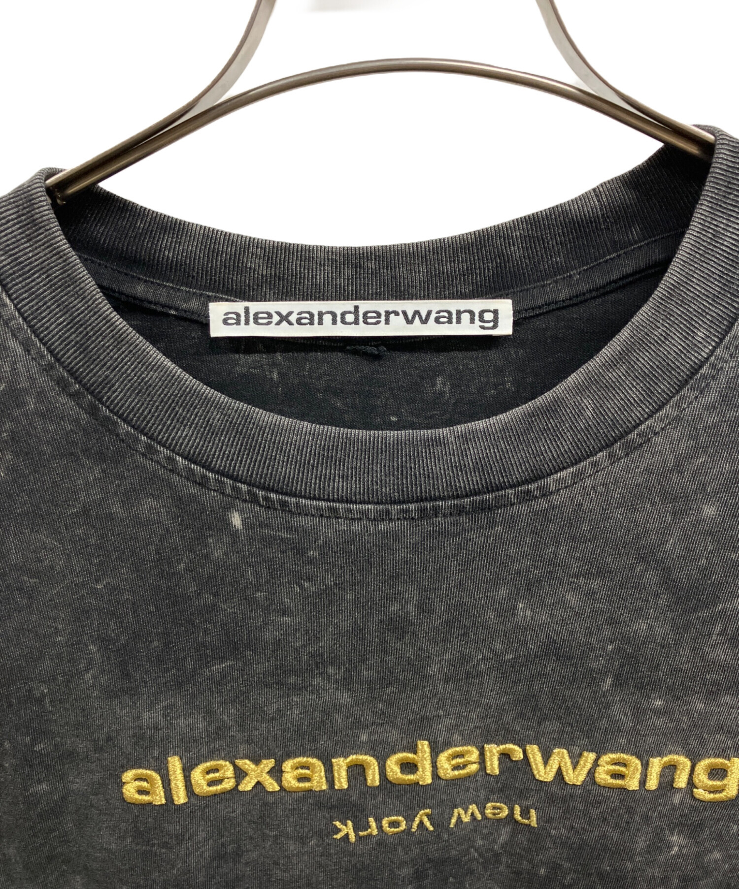 アレキサンダーワンAlexander Wang ロンT ロゴエンボス加工 中古・古着通販】ALEXANDER WANG (アレキサンダー・ワン) ピグメント