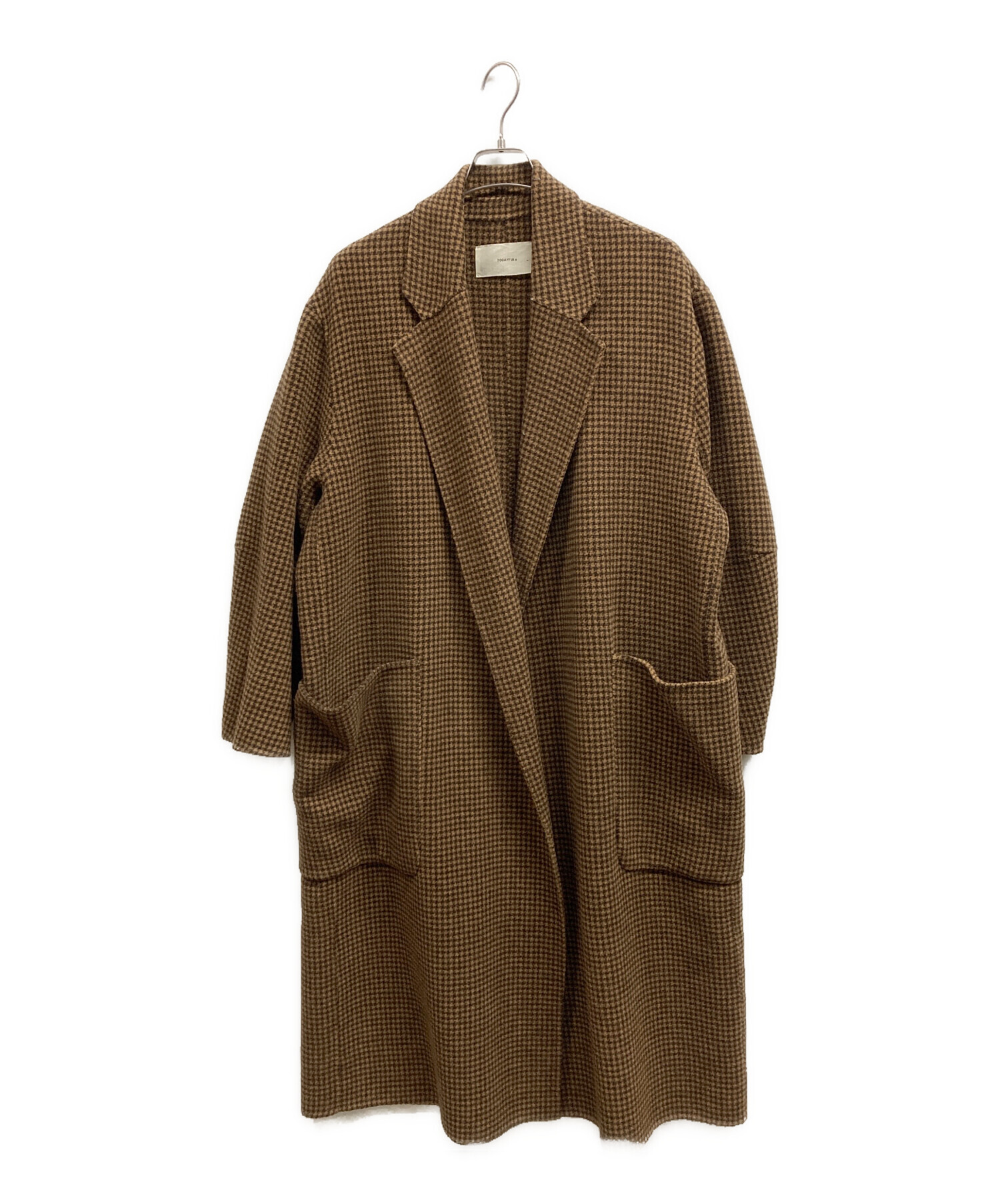 TODAYFUL オーバー チェック コート　38 中古・古着通販】TODAYFUL (トゥデイフル) オーバーチェックコート