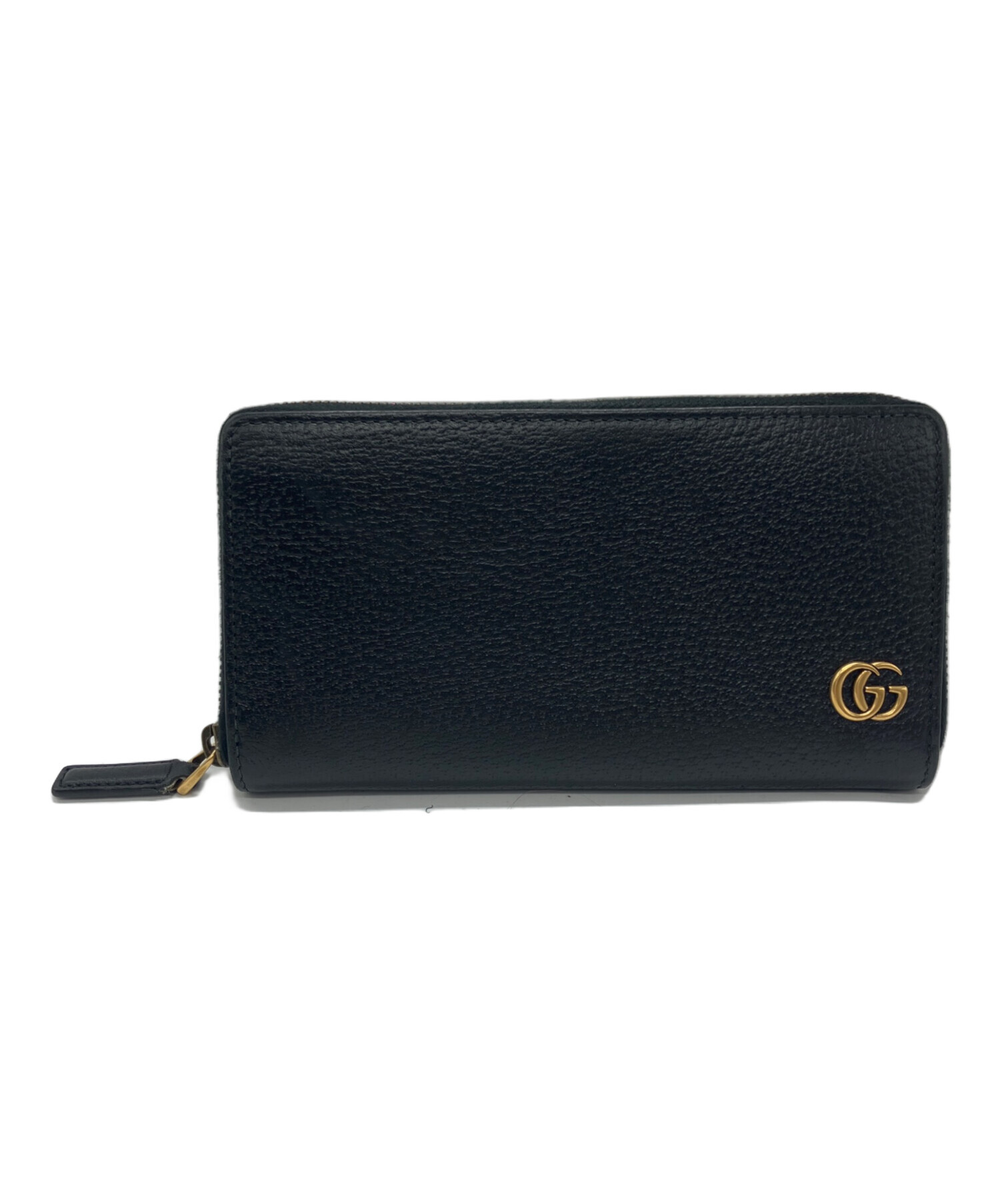 中古・古着通販】GUCCI (グッチ) GGマーモント長財布 ブラック