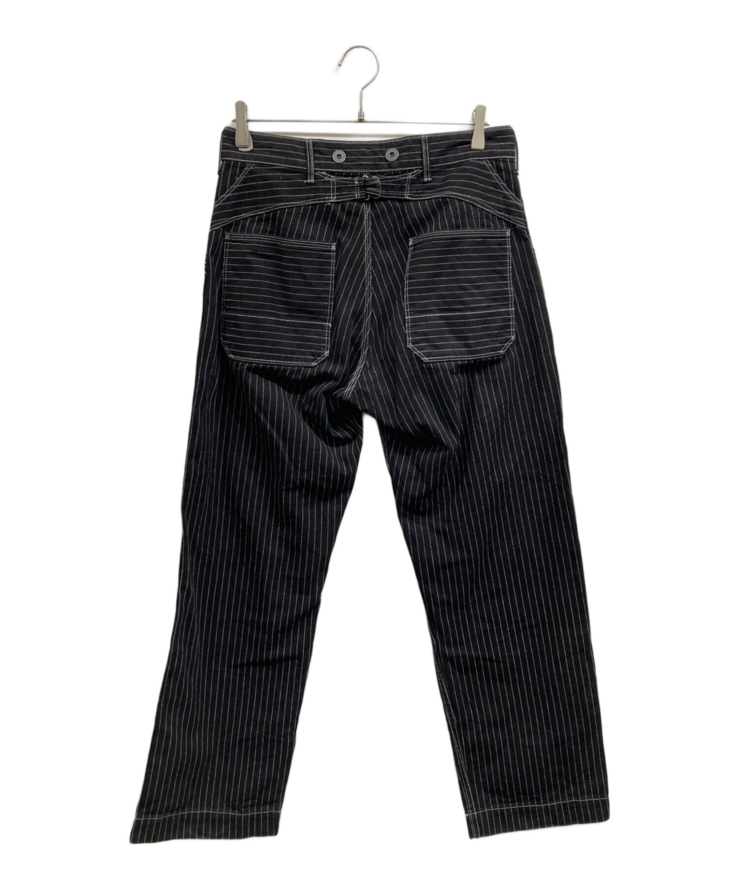 Schott ショット オールドヒッコリー ブラック デニムパンツ 34 中古・古着通販】Schott (ショット) オールドヒッコリー デニムパンツ