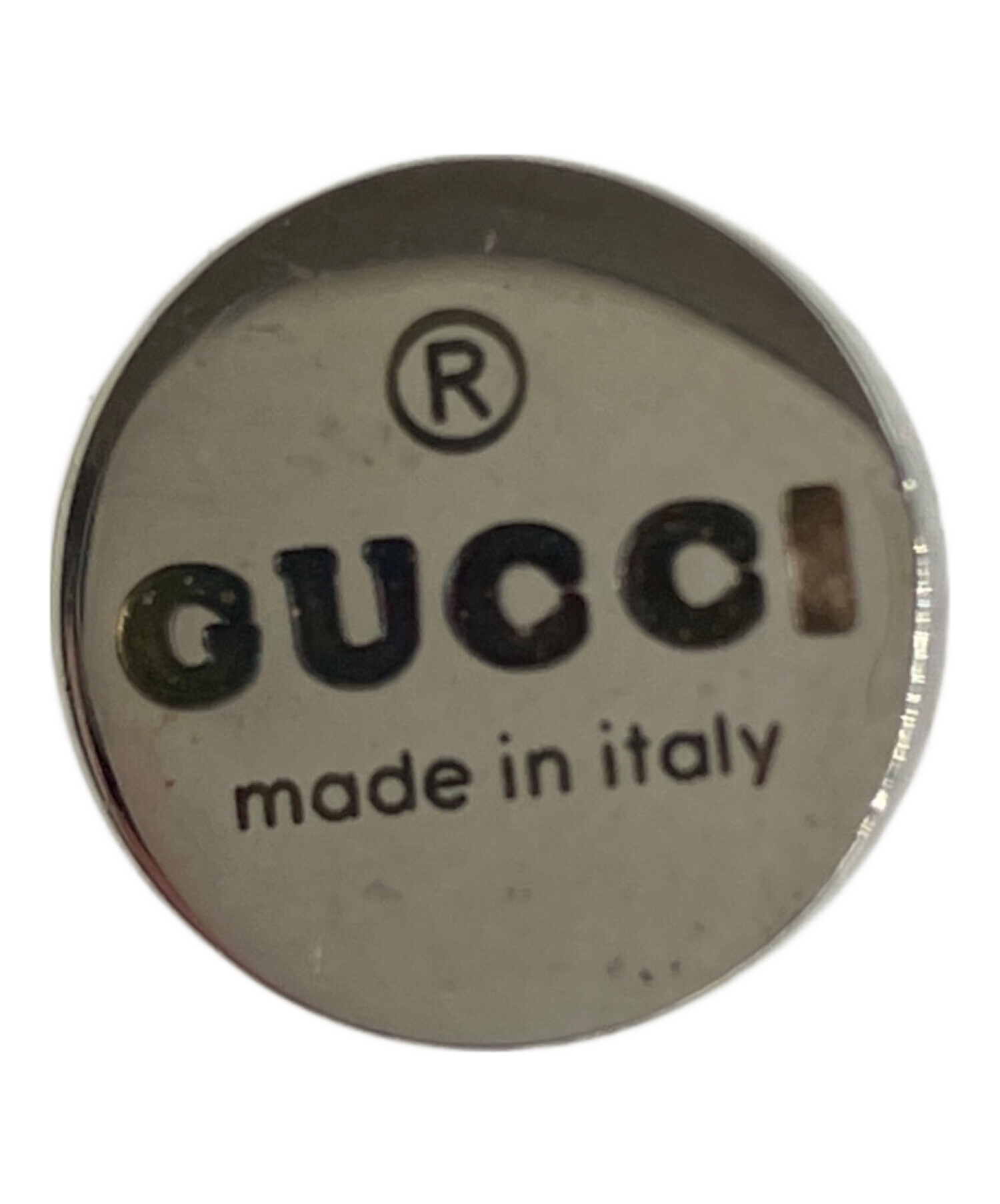 1000円割引中‼️【正規品】未使用に近い‼️GUCCI ピアス【付属品 完備】 中古・古着通販】GUCCI (グッチ) トレードマーク刻印 円形 ピアス