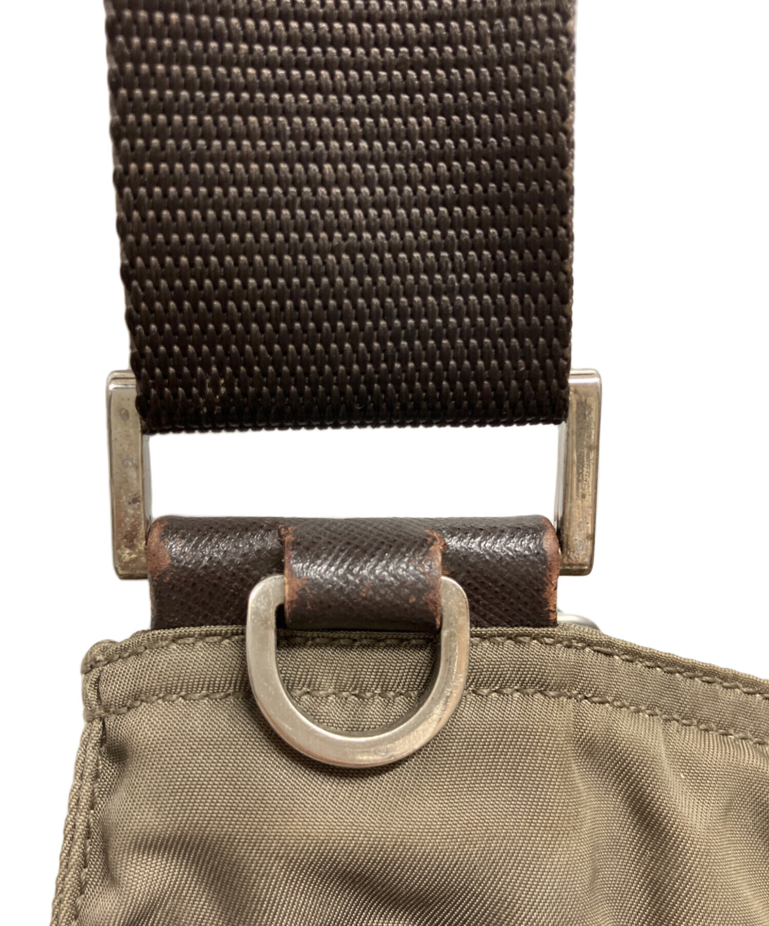 中古・古着通販】PRADA (プラダ) ショルダーバッグ/PRADA カーキ
