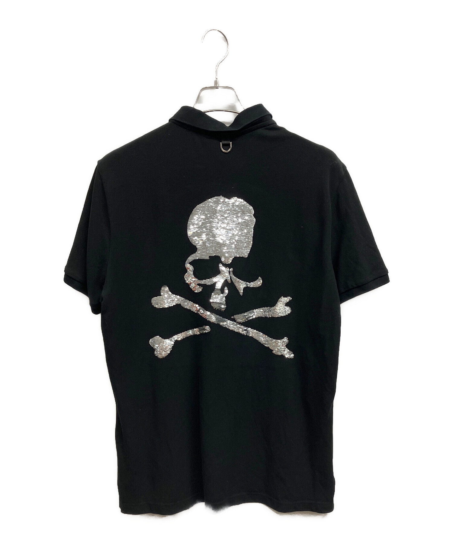 未使用級　mastermind JAPAN  スカル　刺繍　黒 中古・古着通販】Mastermind (マスターマインド) スカルポロシャツ