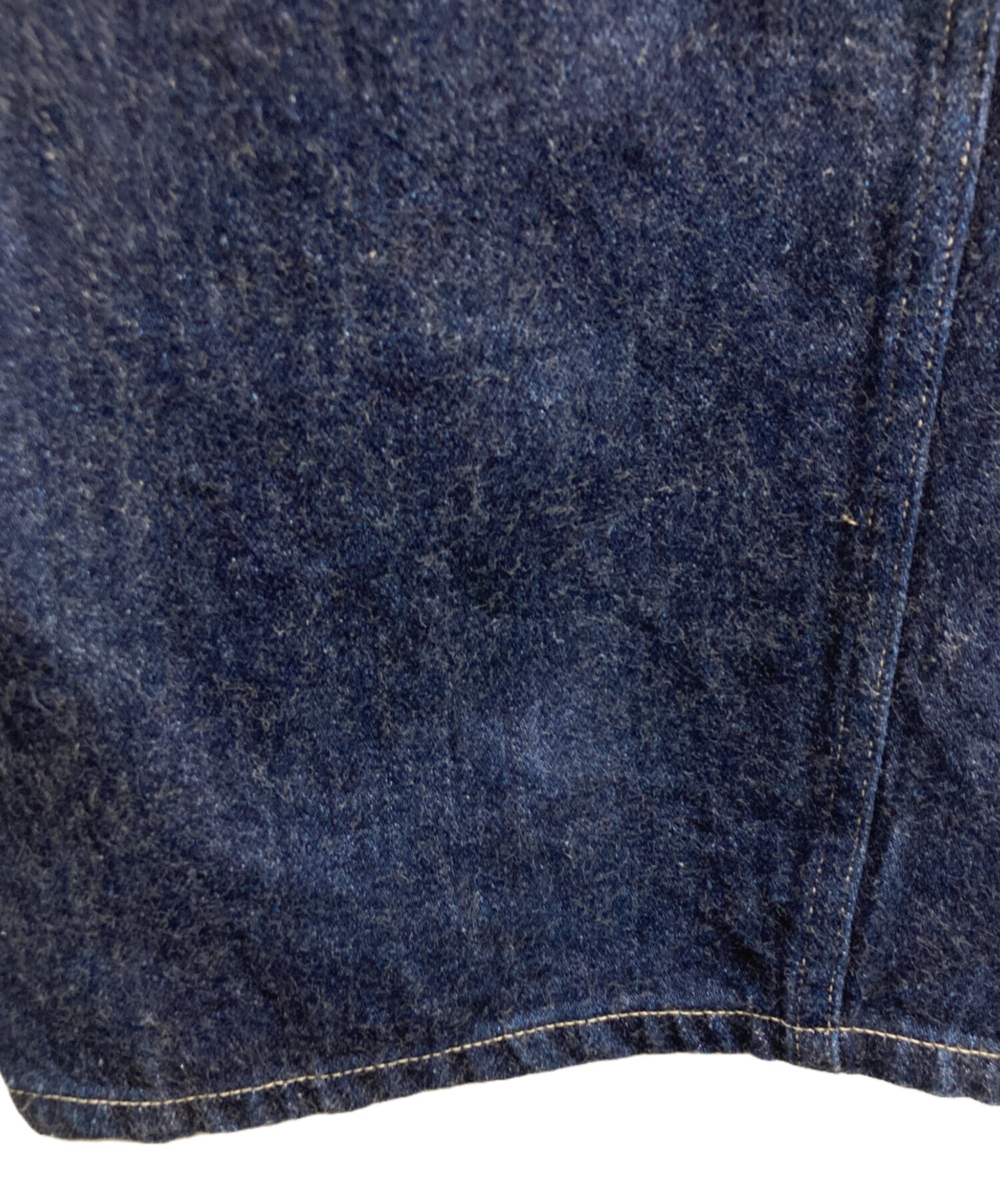中古・古着通販】COMOLI (コモリ) ベルテッドデニム/COMOLI ネイビー