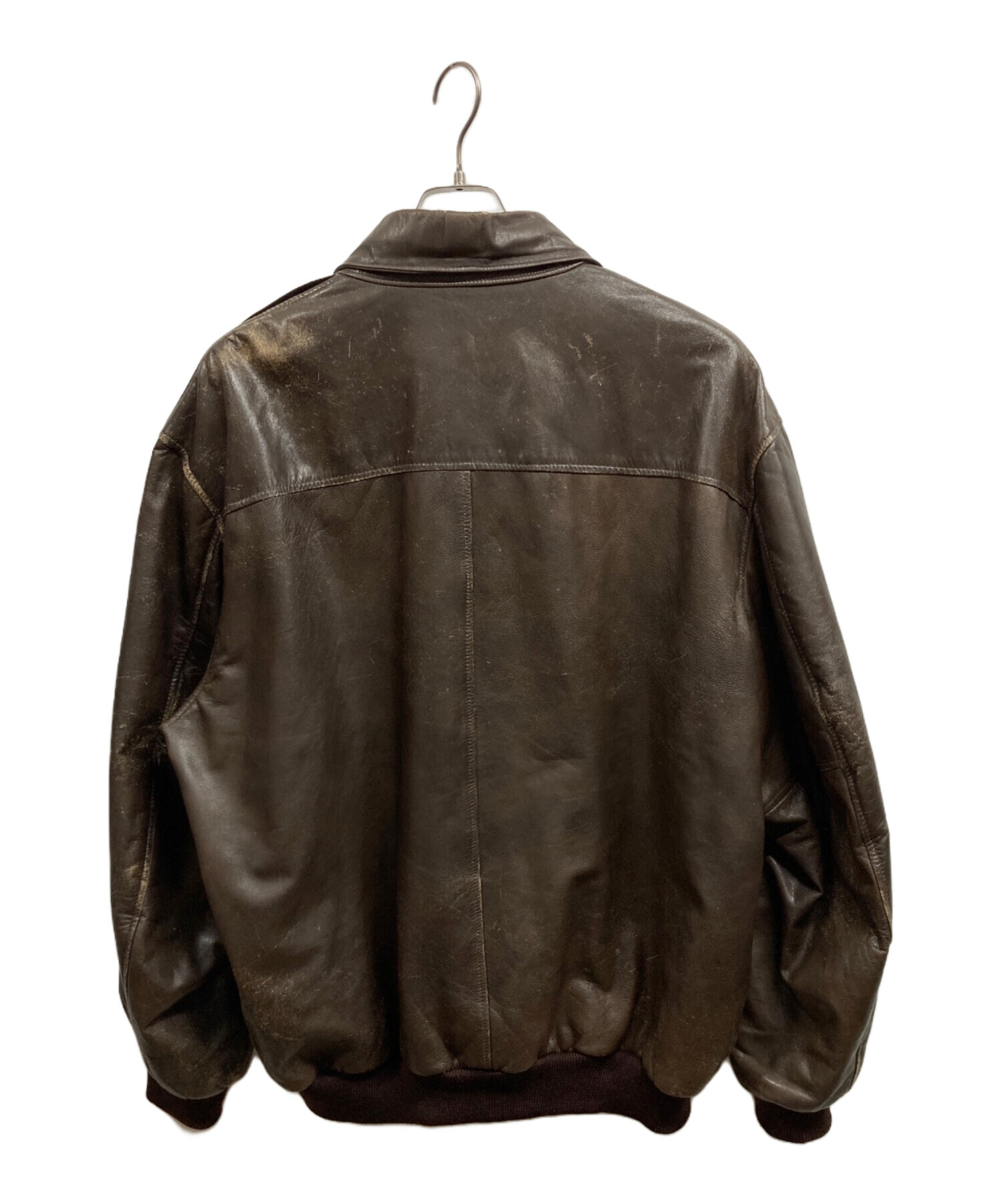 エルエルビーン　７０年代　USA製　レザージャケット　本革　ダークブラウン　美品 中古・古着通販】L.L.Bean (エルエルビーン) A-2ジャケット/L.L.Bean