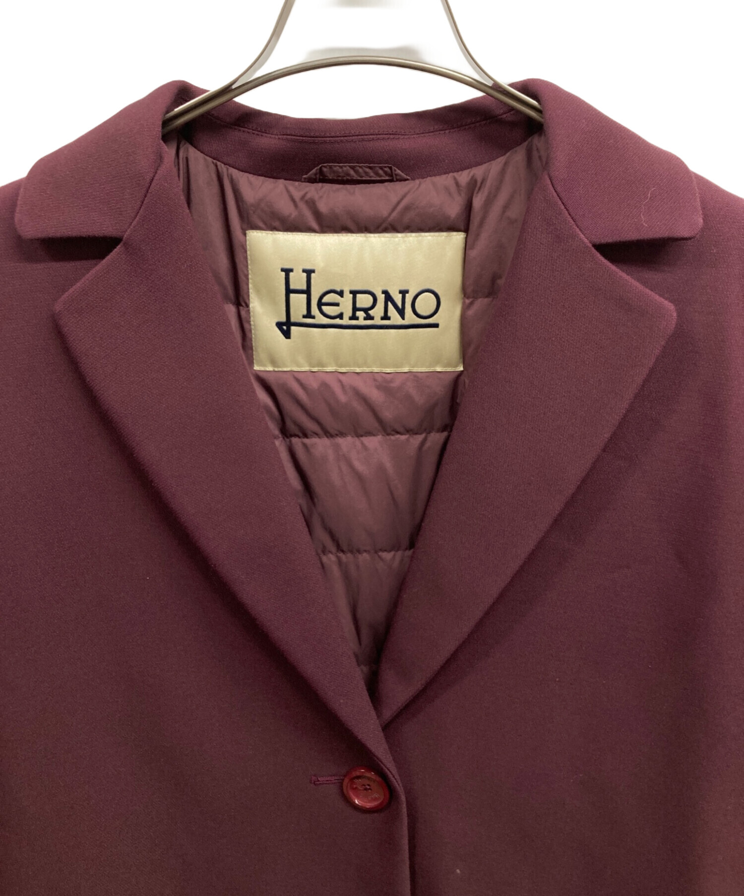 中古・古着通販】HERNO (ヘルノ) ダウンコート/HERNO ボルドー サイズ