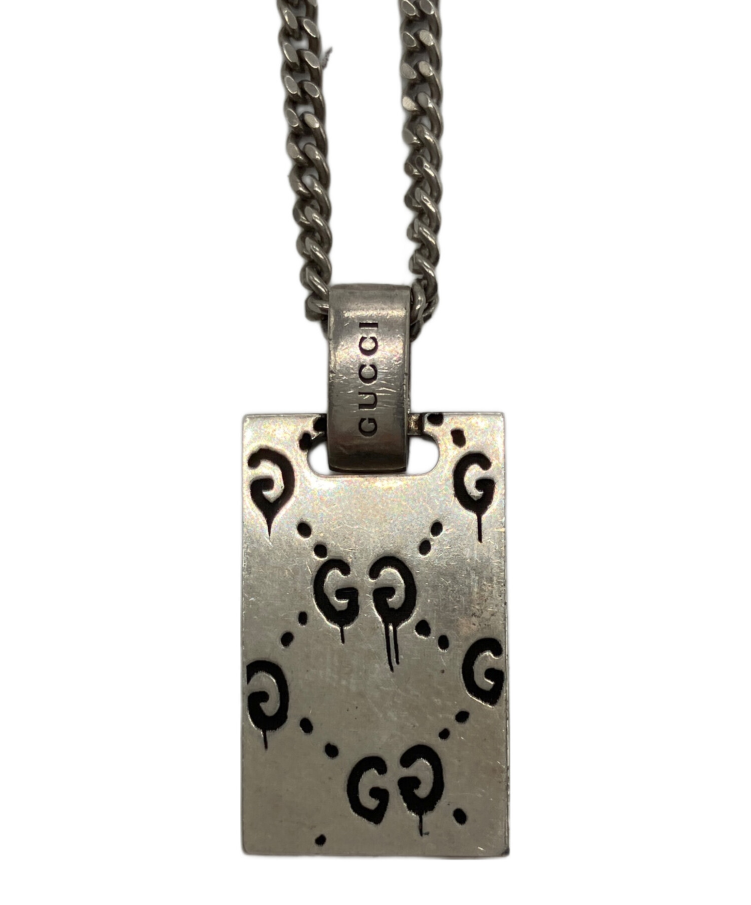 中古・古着通販】GUCCI (グッチ) ゴーストプレートネックレス/GUCCI