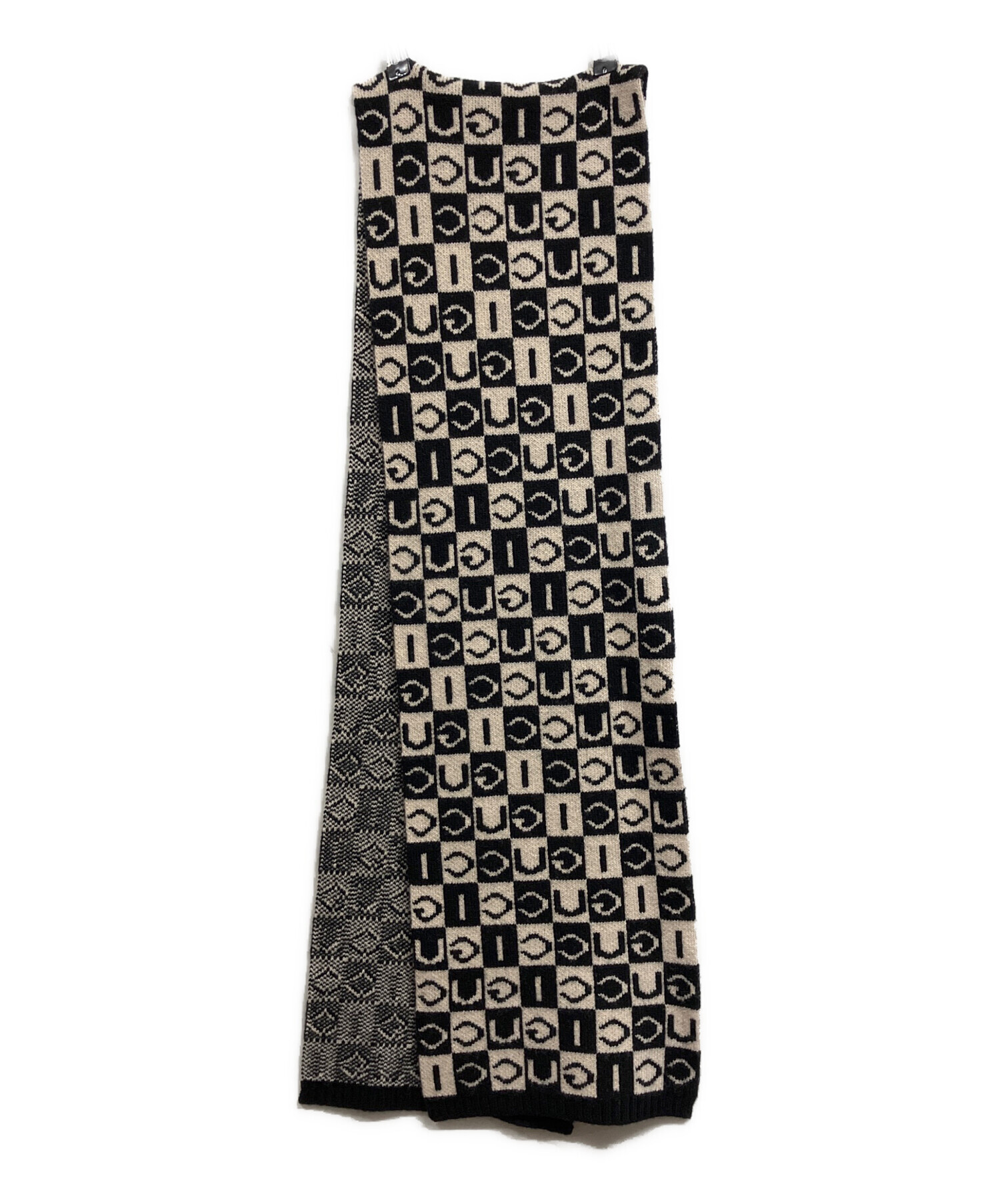 中古・古着通販】GUCCI (グッチ) 総柄マフラー/GUCCI ブラック