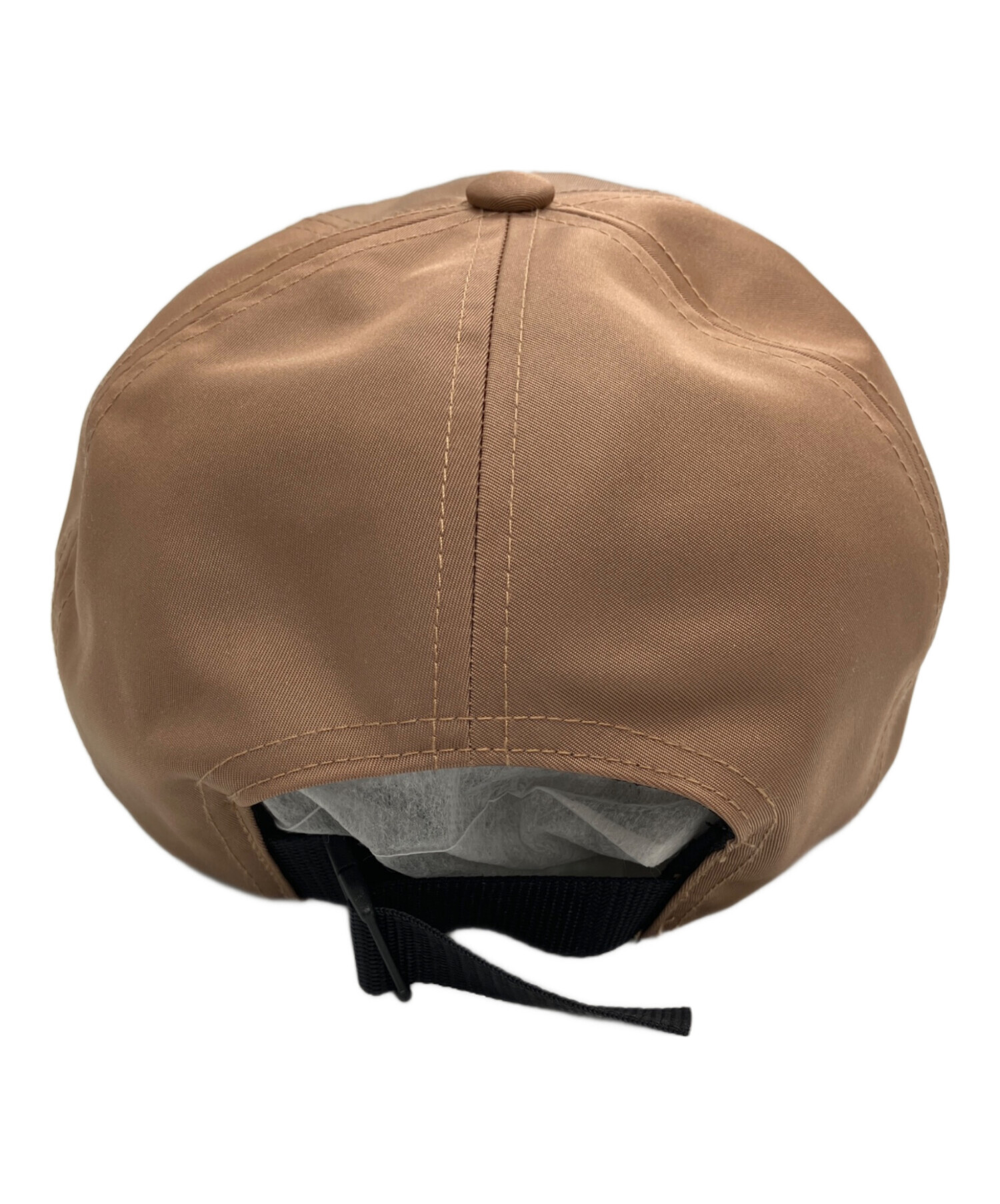 Supreme キャンプキャップ ベージュ レザーバイザー 中古・古着通販】Supreme (シュプリーム) レザーパッチ6パネル