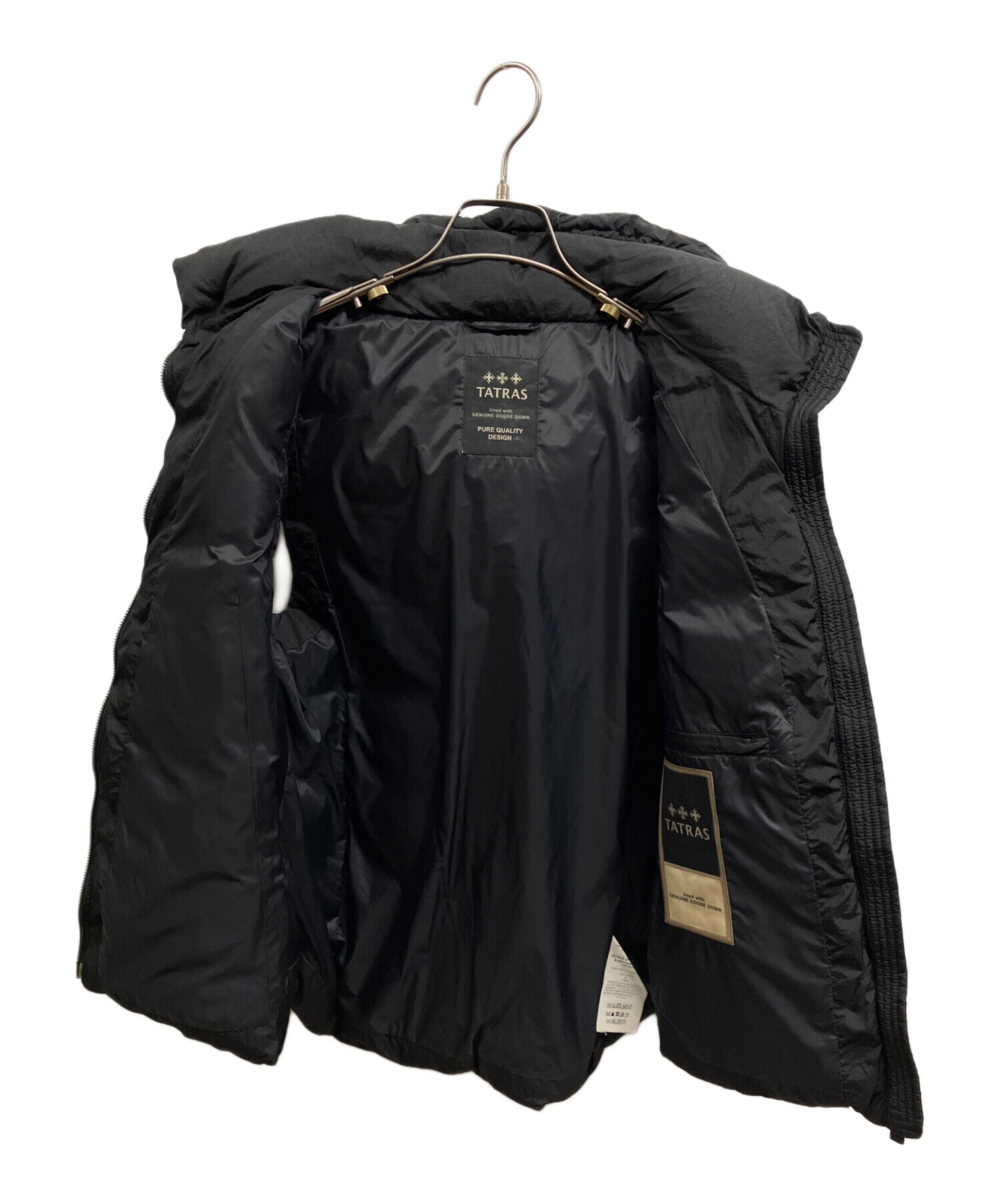 美品 TATRAS CURONE ダウンベスト ブラック04(XL) 中古・古着通販】TATRAS (タトラス) CURONEダウンベスト ブラック
