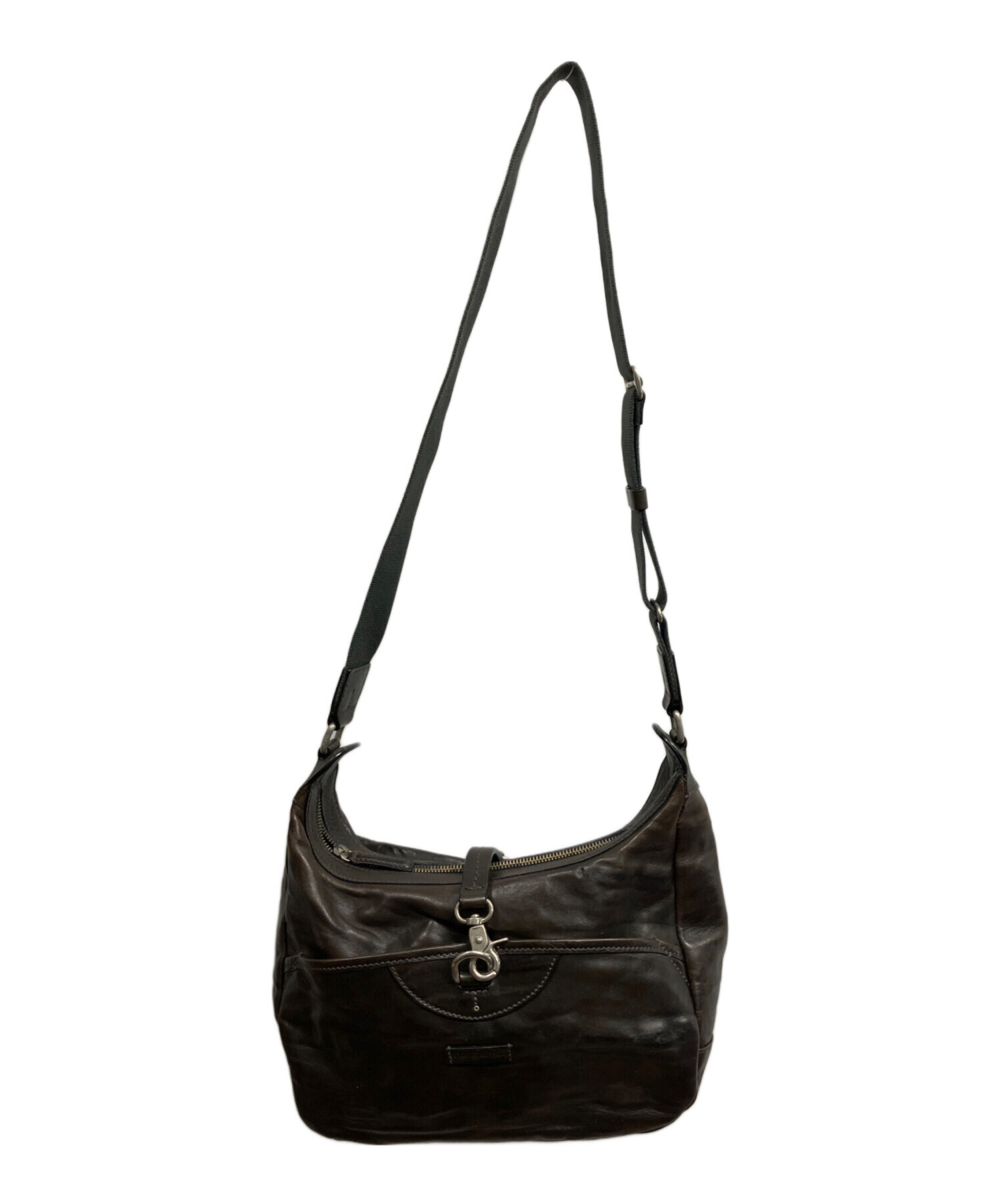Daniel&Bob ブラウン　希少品　美品 中古・古着通販】Daniel&Bob (ダニエル＆ボブ) レザーショルダーバッグ