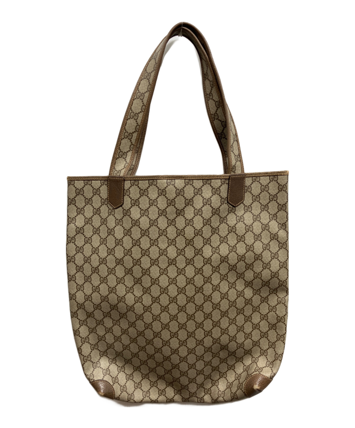 【大幅値下げ!】Gucci トートバッグ グ ロゴ柄　ヴィンテージ廃盤　男女兼用 中古・古着通販】GUCCI (グッチ) トートバッグ ベージュ｜ブランド