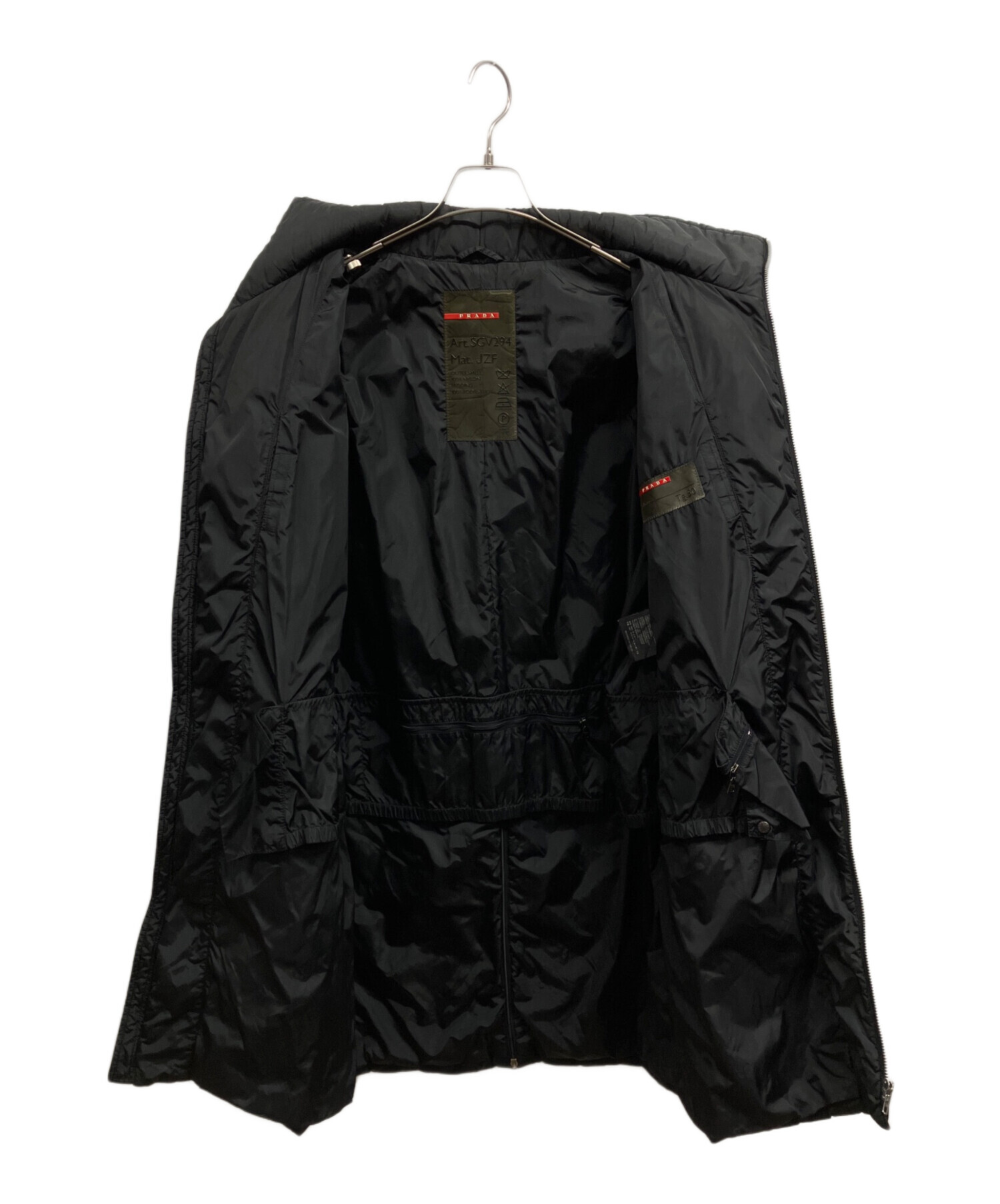 PRADA 2008 フーデッドナイロンコート 中古・古着通販】PRADA (プラダ) ナイロンパデッドコート/PRADA