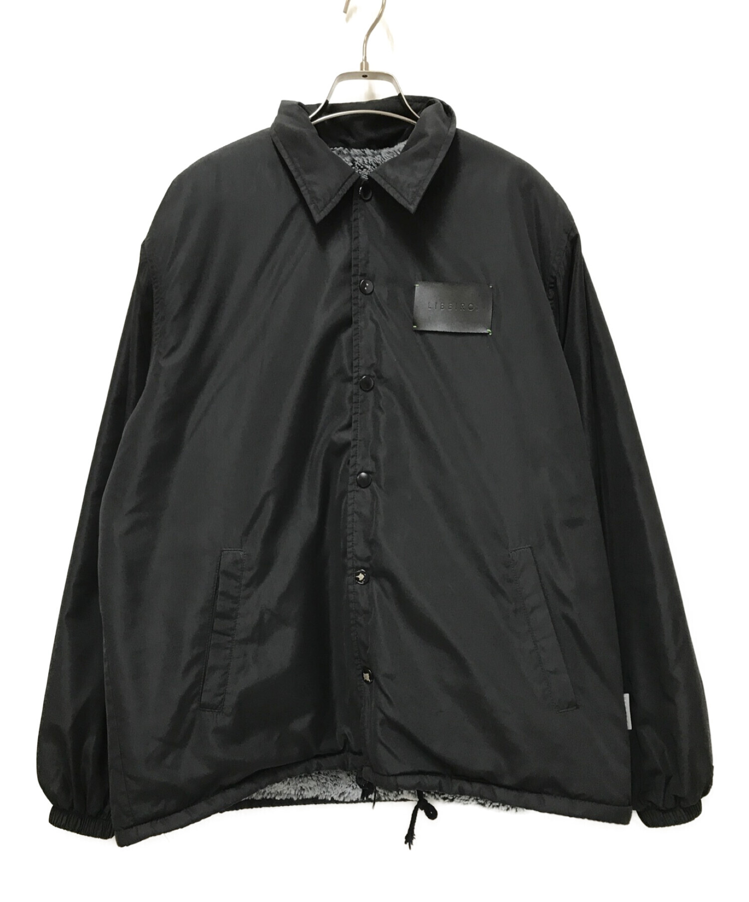 LIBEIRO グレー ロゴ入り 長袖カットソー S LIBEIRO グレー ロゴ入り