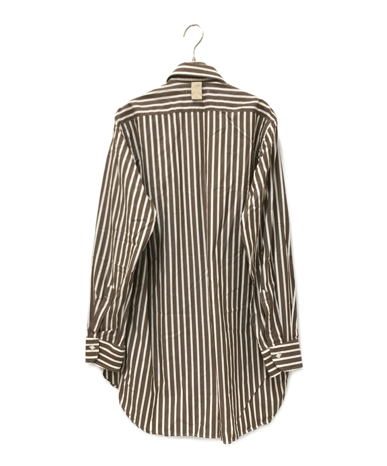 中古・古着通販】CANTATE (カンタータ) The Shirt ブラウン×ホワイト  