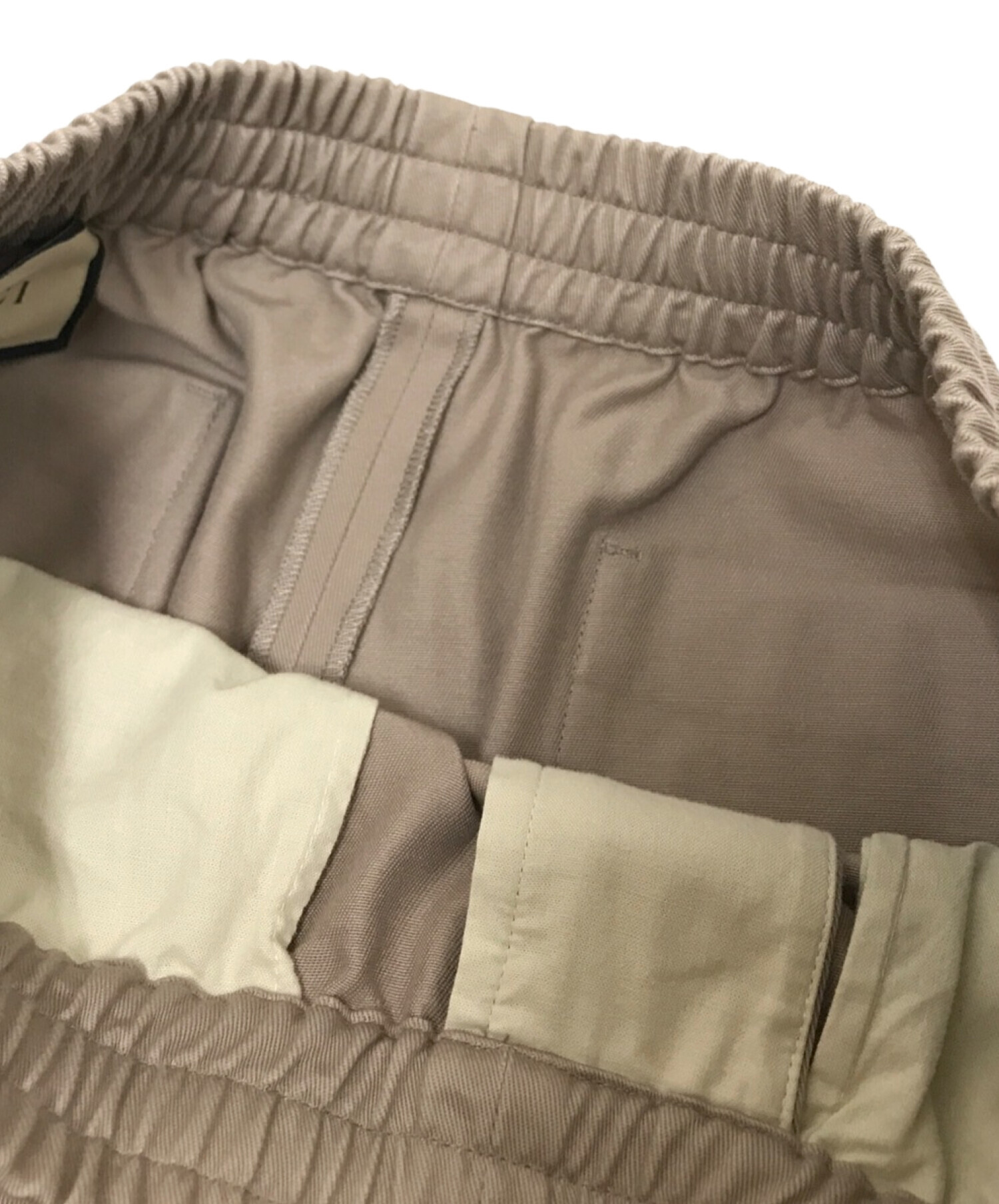 中古・古着通販】GUCCI (グッチ) ロゴワッペンイージーロングパンツ