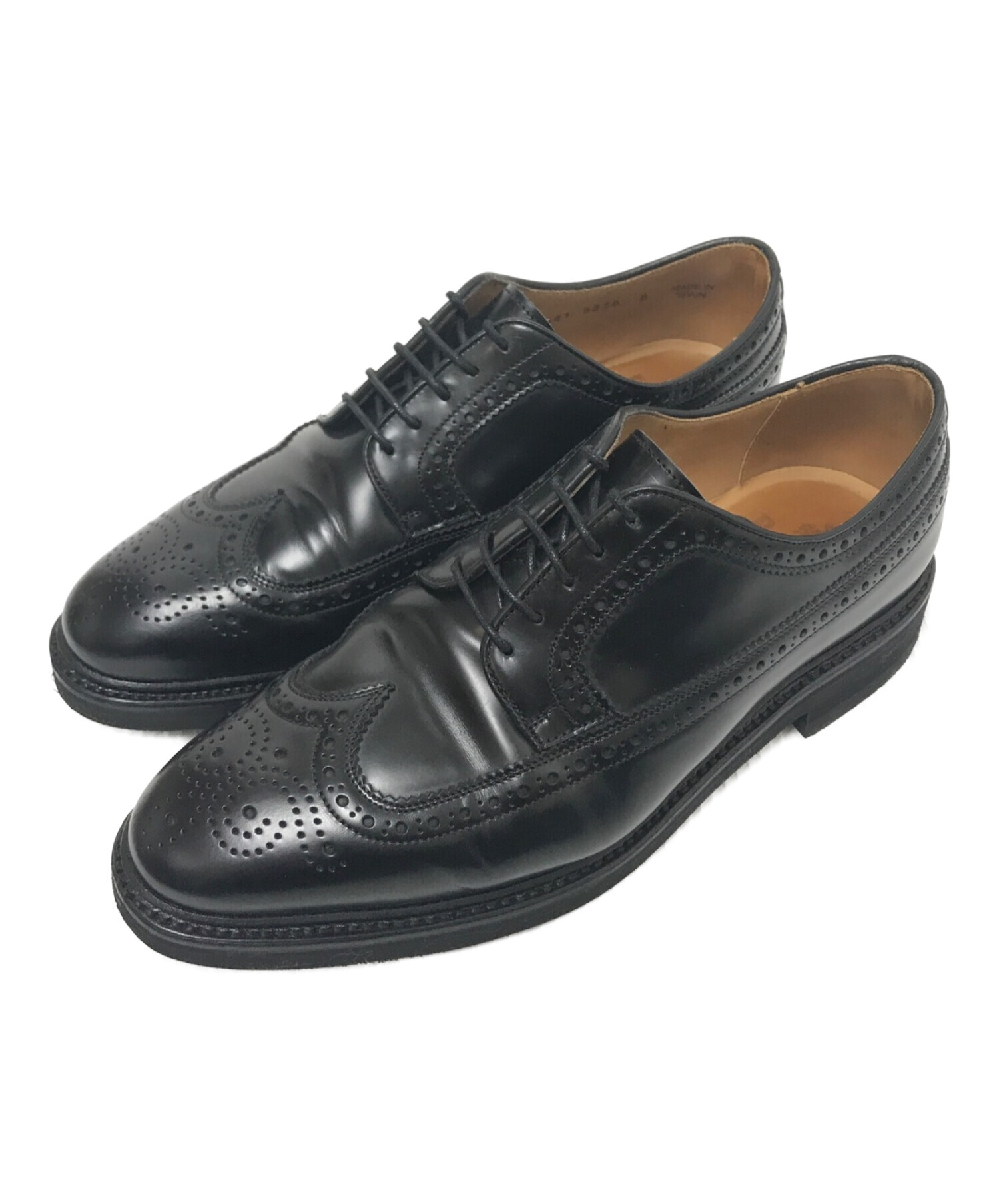 Berwick ブラック ウィングチップシューズ 中古・古着通販】berwick (バーウィック) ウィングチップシューズ