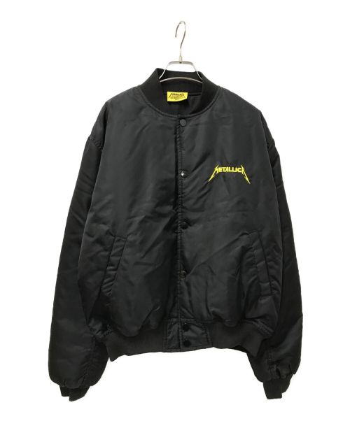 中古・古着通販】METALLICA (メタリカ) パスヘッドブルゾン ブラック 