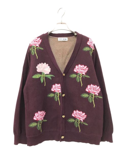TTT MSW フラワー柄 カーディガン 中古・古着通販】TTT MSW (ティー) 22AW Rose Jacquard Knit Cardigan