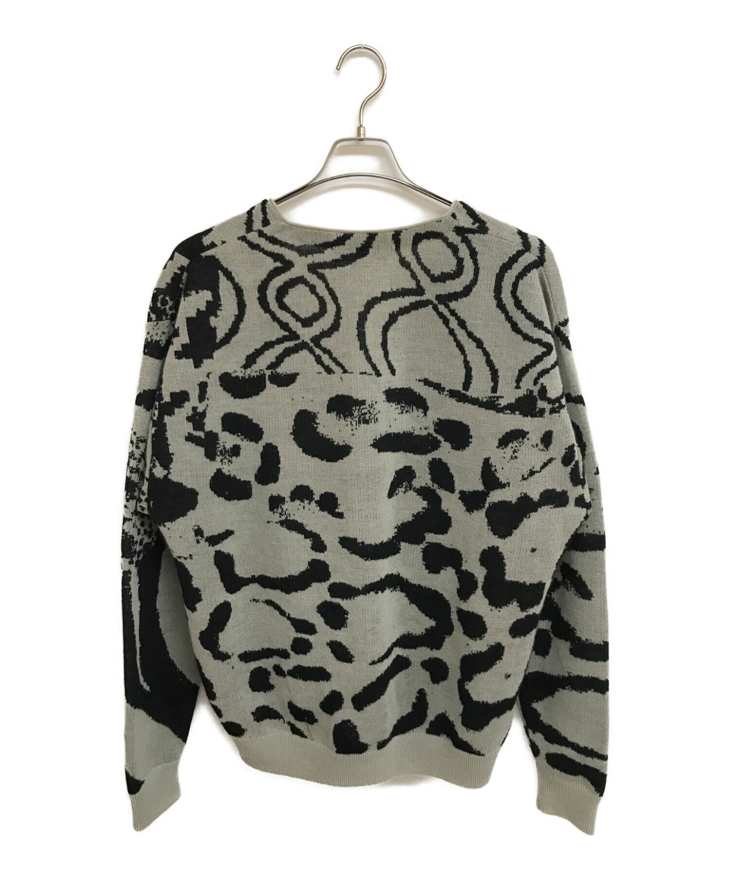 中古・古着通販】BAL (バル) JACQUARD RAMIE CARDIGAN グレー サイズ:L