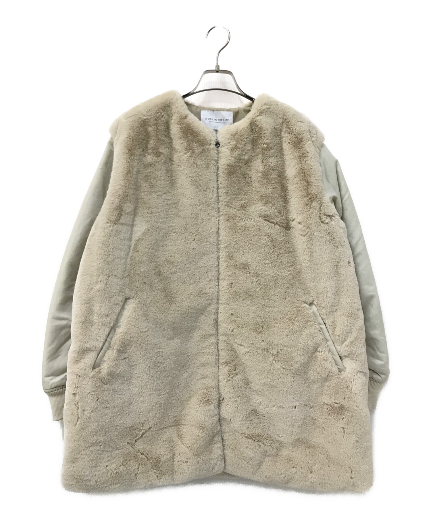 フェイクファー×ナイロン コンビブルゾン＜A DAY IN THE LIFE