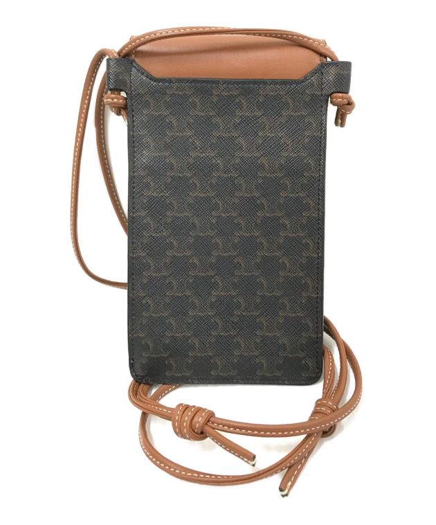 CELINE セリーヌ フラップ付き モバイルポーチ / トリオンフ 美品 楽天市場】CELINE セリーヌ Phone Pouch フラップ付きモバイルポーチ