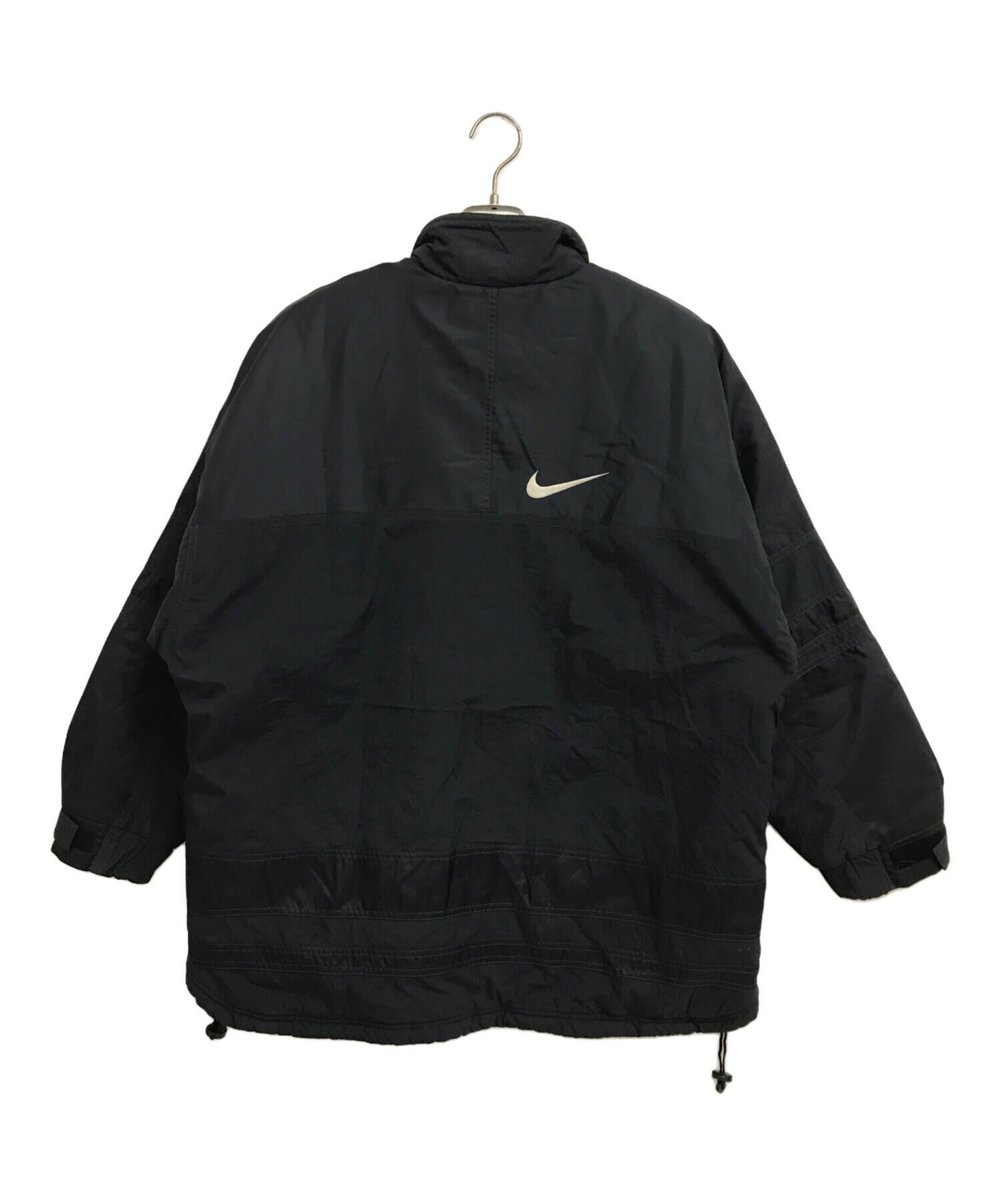 中古・古着通販】NIKE (ナイキ) 90'sナイロン中綿ジャケット ブラック