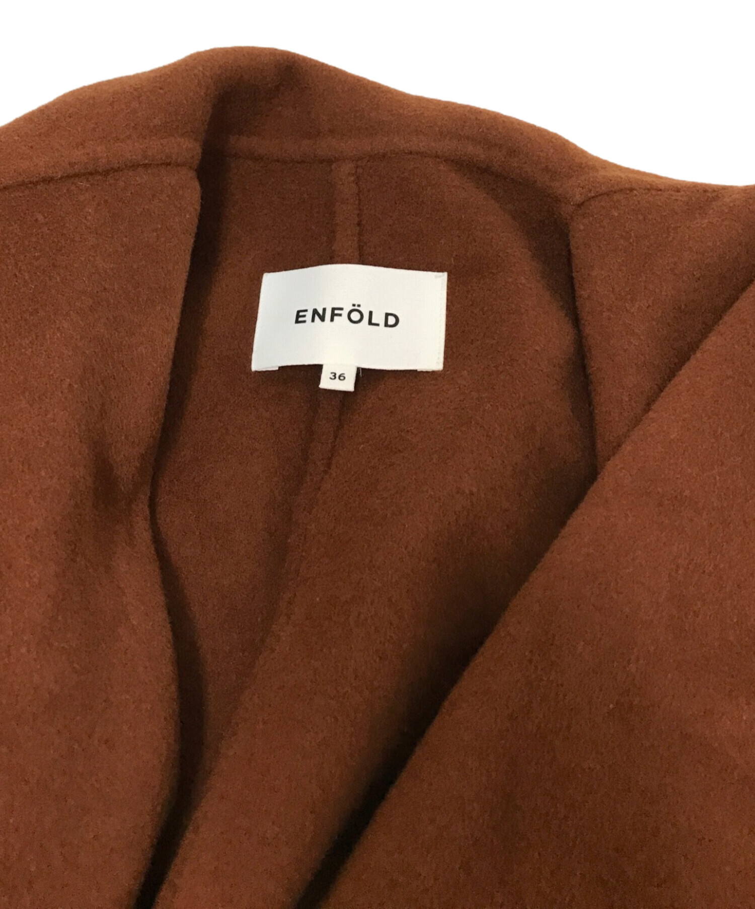 中古・古着通販】ENFOLD (エンフォルド) ビッグカラーリバーコート