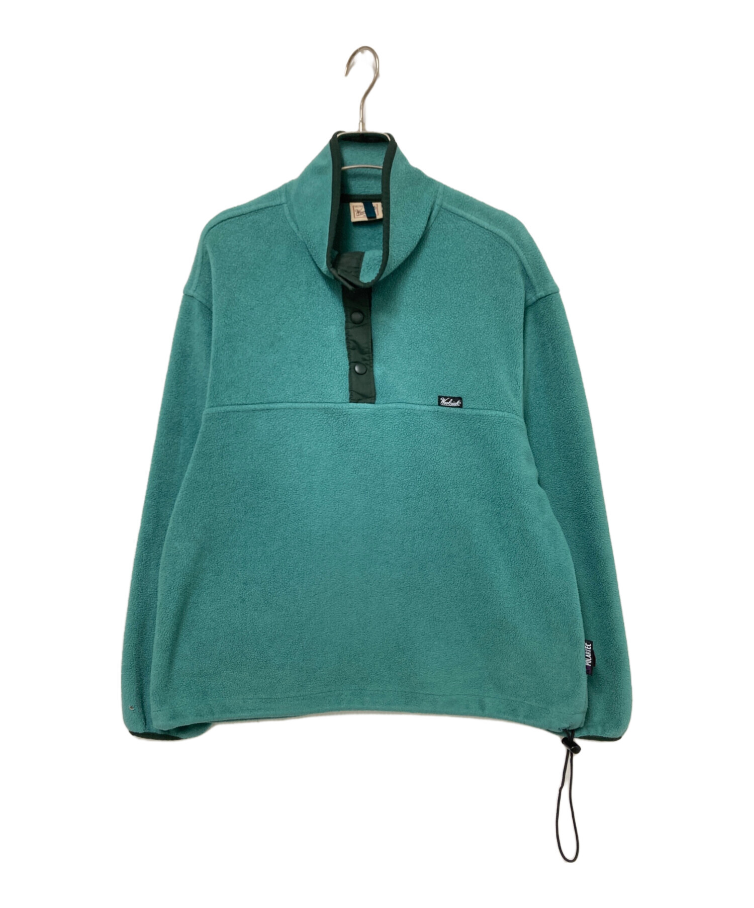 ウールリッチ 90s ロゴ スナップボタン フリースプルオーバー XL 緑 中古・古着通販】WOOLRICH (ウールリッチ) ハーフスナップボタン
