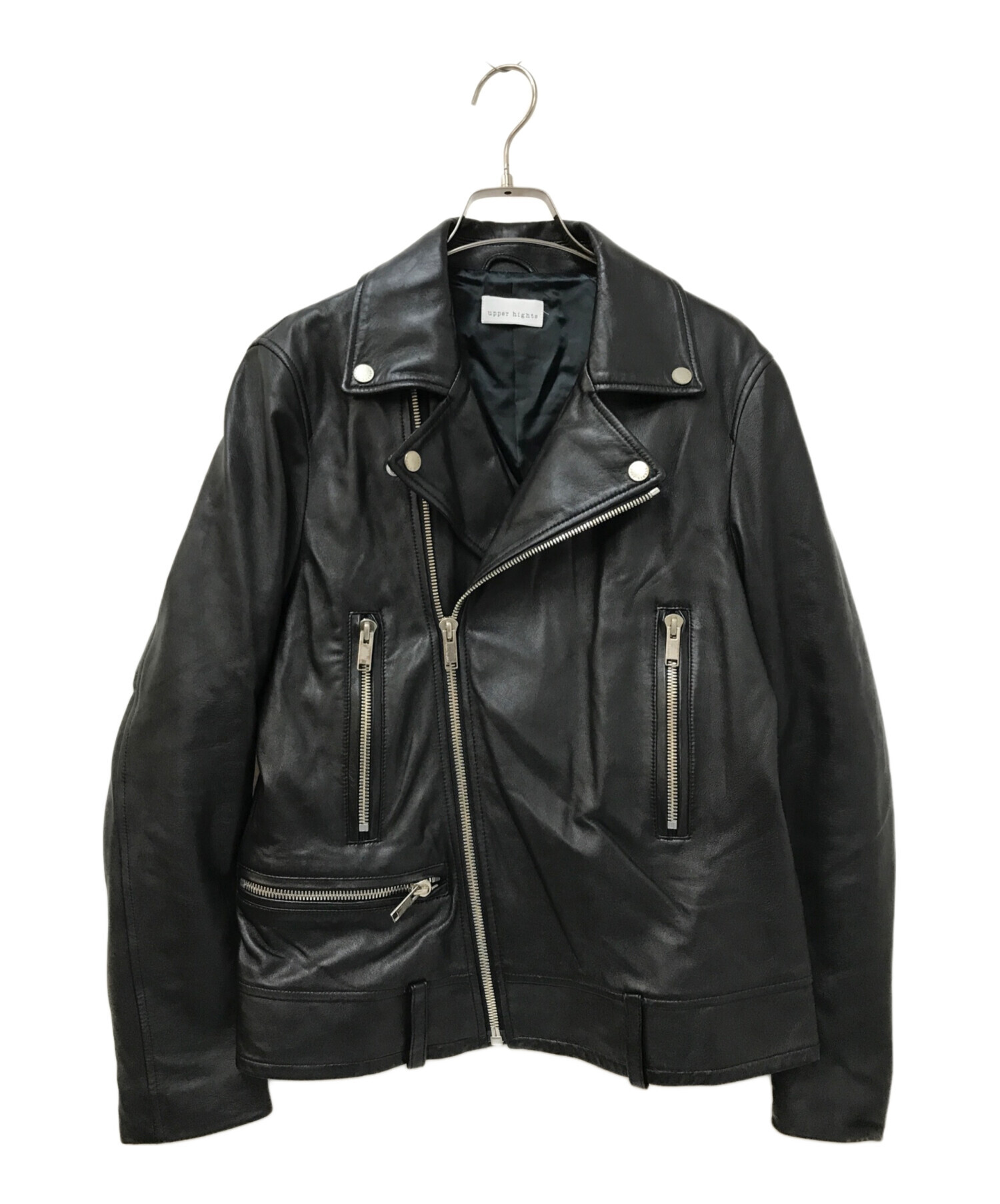 中古・古着通販】upper hights (アッパーハイツ) ラムレザーライダース