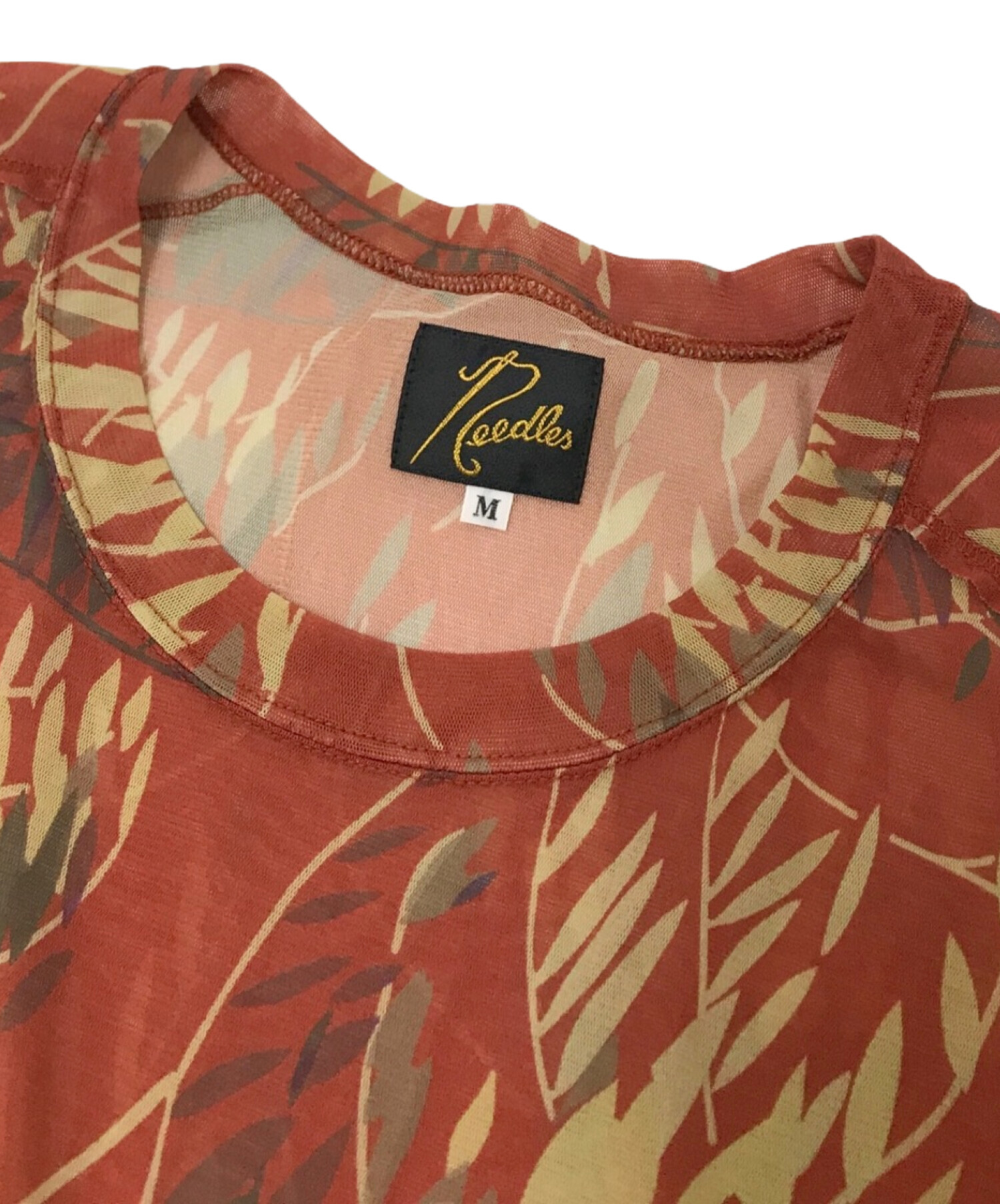 中古・古着通販】Needles (ニードルズ) L/S U Neck Tee POLY MESH 