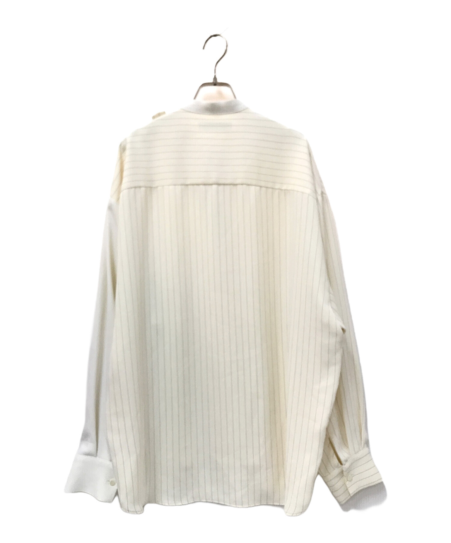 中古・古着通販】LiNoH (リノー) DRAPE LAYERED SHIRT ベージュ サイズ