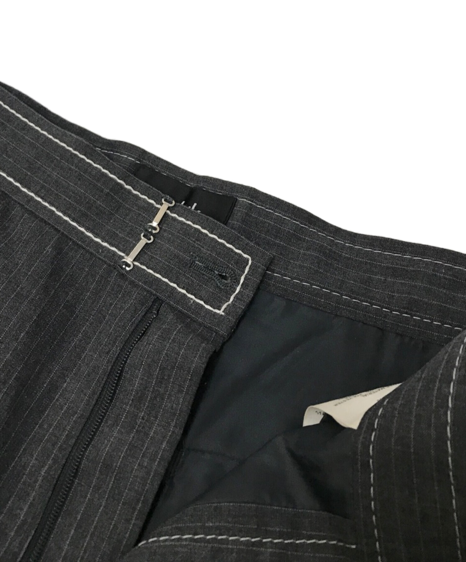 中古・古着通販】soduk (スドーク) ステッチデザインパンツ グレー