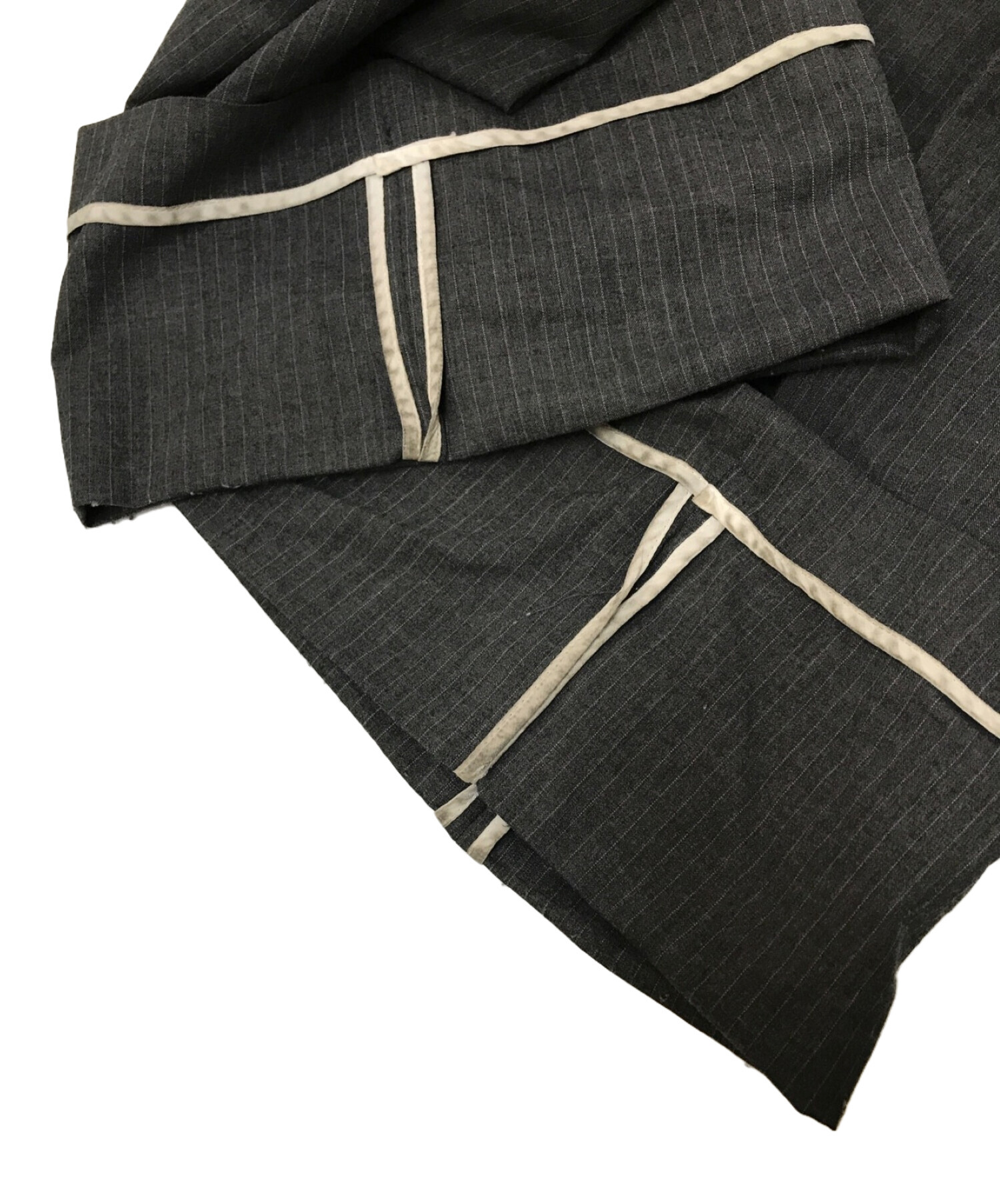 中古・古着通販】soduk (スドーク) ステッチデザインパンツ グレー