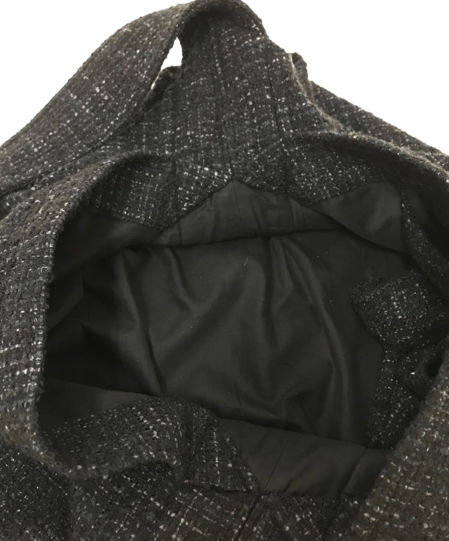 中古・古着通販】LIDnM (リドム) TWEED 3D LARGE BAG ブラック