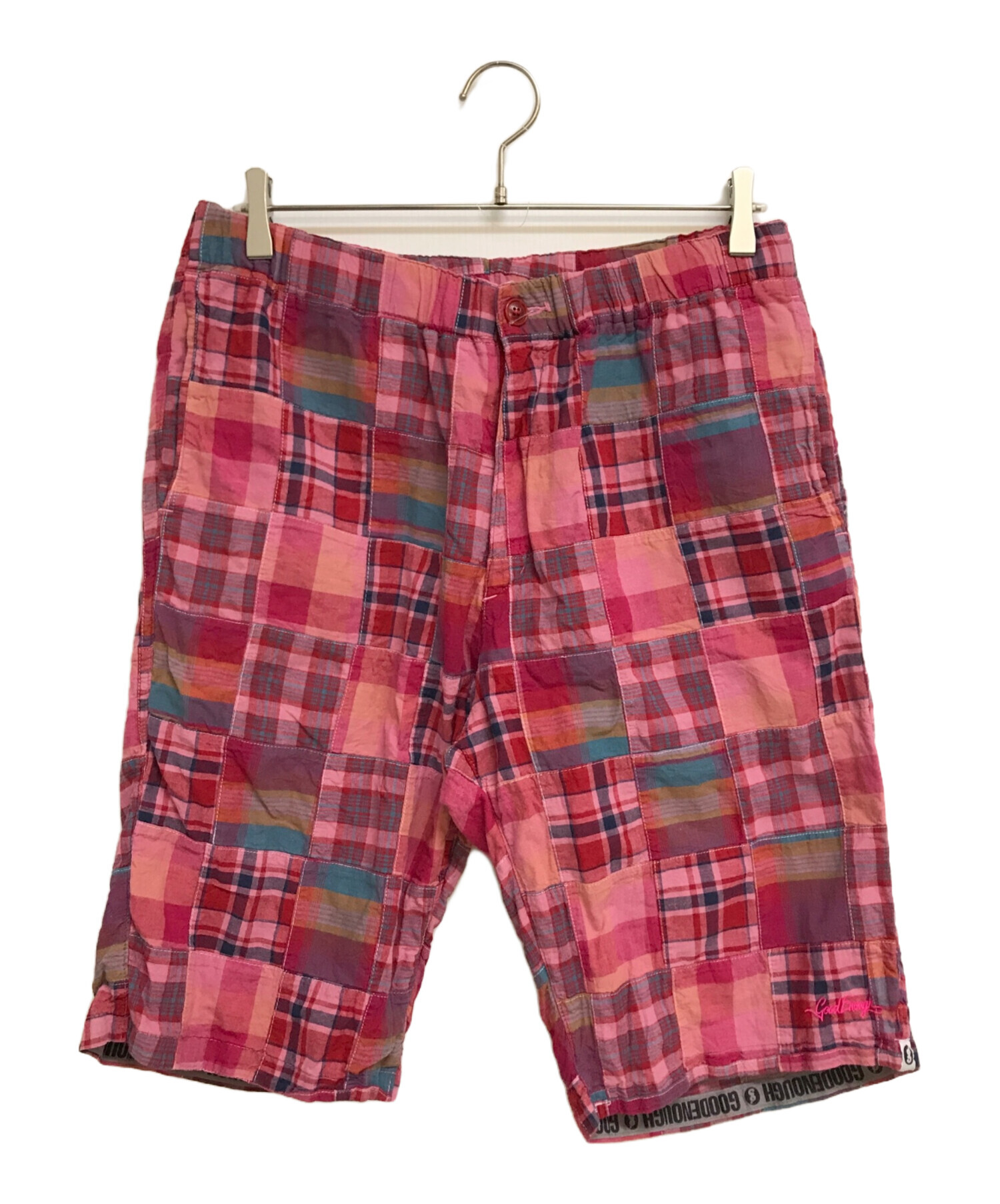 オリジナル物】グッドイナフ マドラスチェックパッチワーク カーゴ