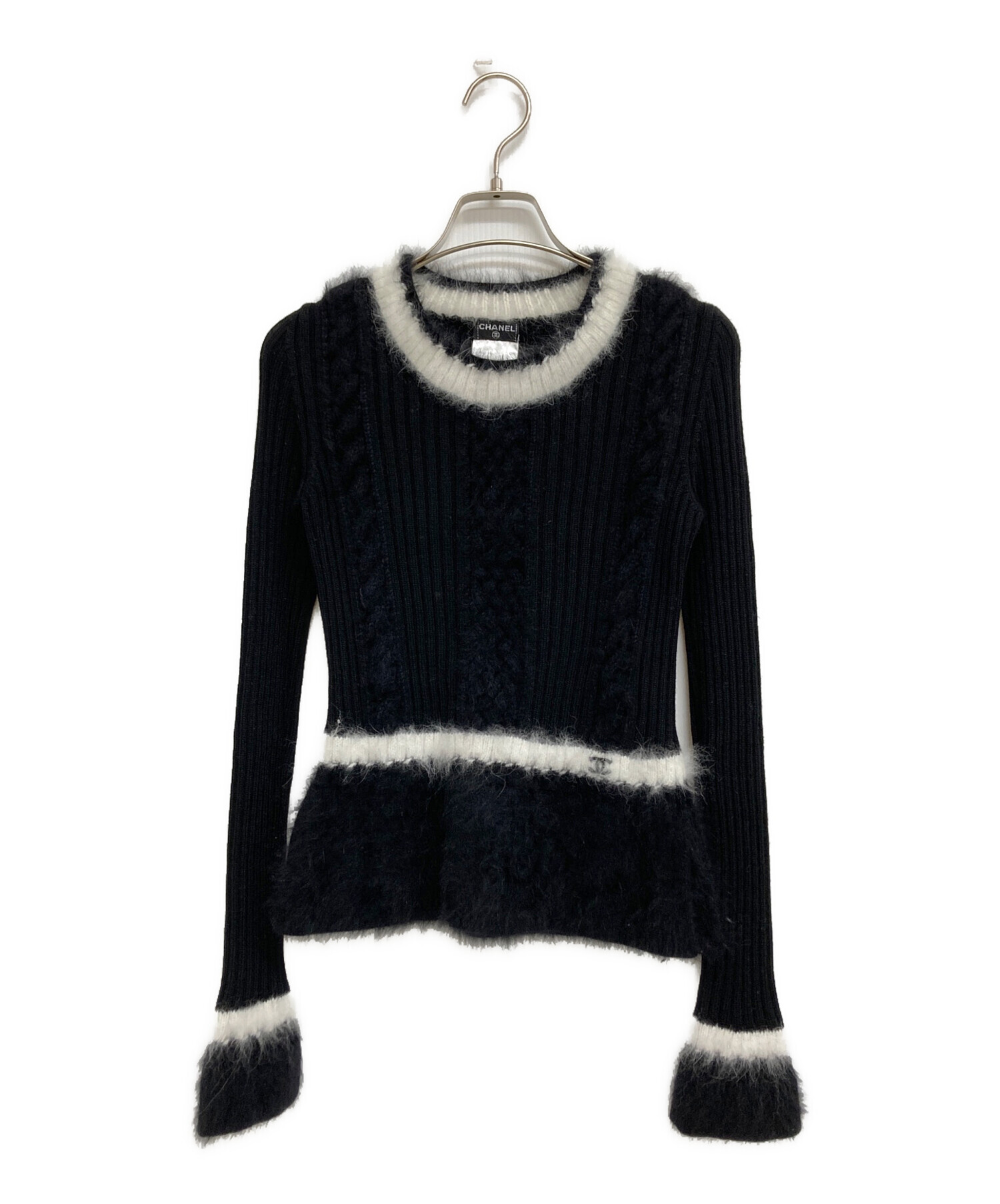 中古・古着通販】CHANEL (シャネル) ココマークウールアンゴラ 中古・古着通販】CHANEL (シャネル) ココマークウールアンゴラ