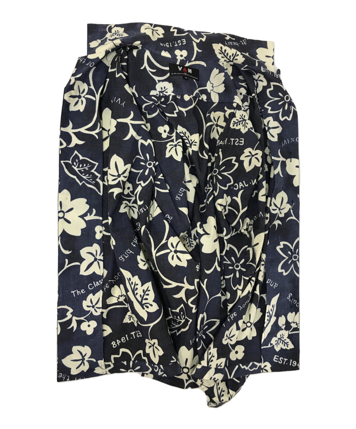 中古・古着通販】VAN (ヴァン) アロハシャツ ネイビー サイズ:M