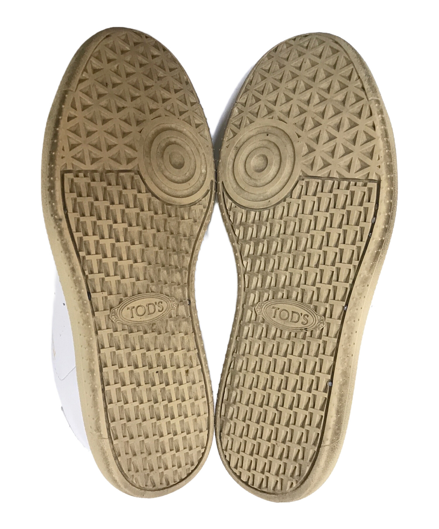 中古・古着通販】TOD'S (トッズ) ローカットレザースニーカー ホワイト