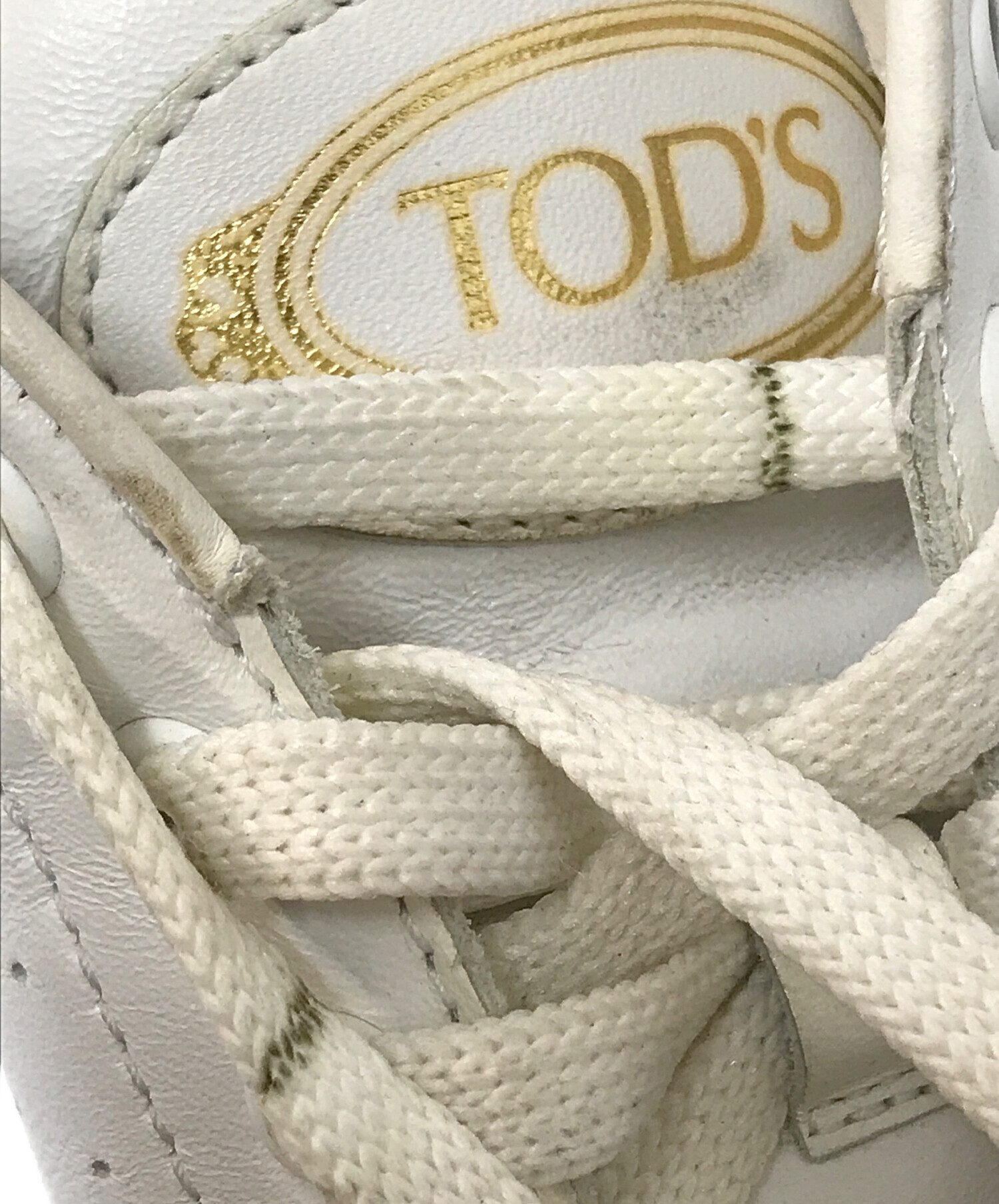 中古・古着通販】TOD'S (トッズ) ローカットレザースニーカー ホワイト