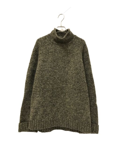 90s ビンテージ アバクロ レッドクロス ベージュ ロールネックニット M