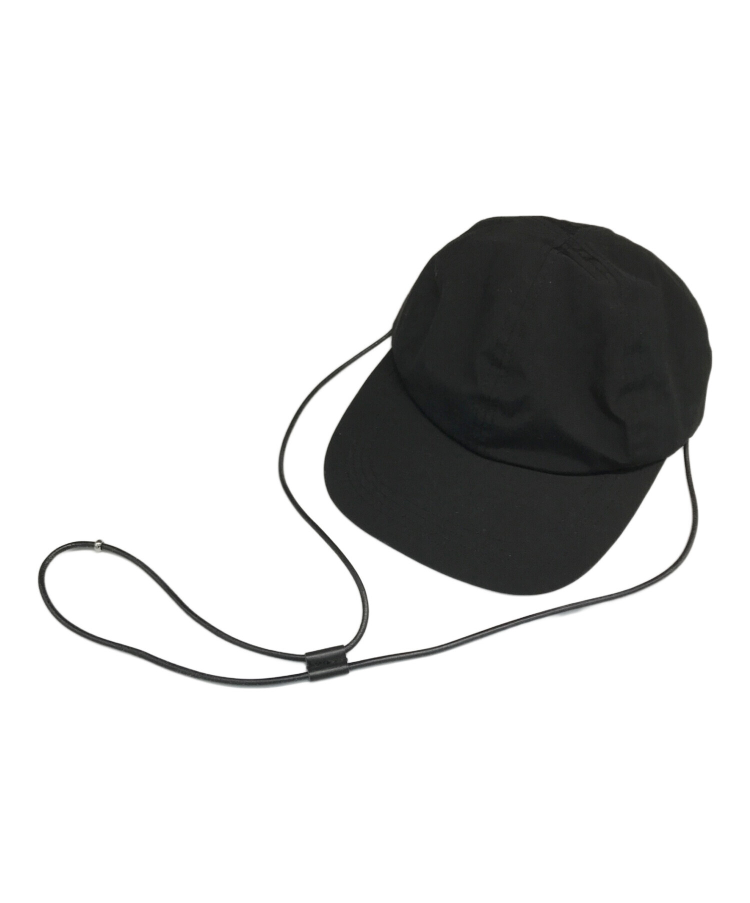 中古・古着通販】TODAYFUL (トゥデイフル) Leather Cord Cap ブラック
