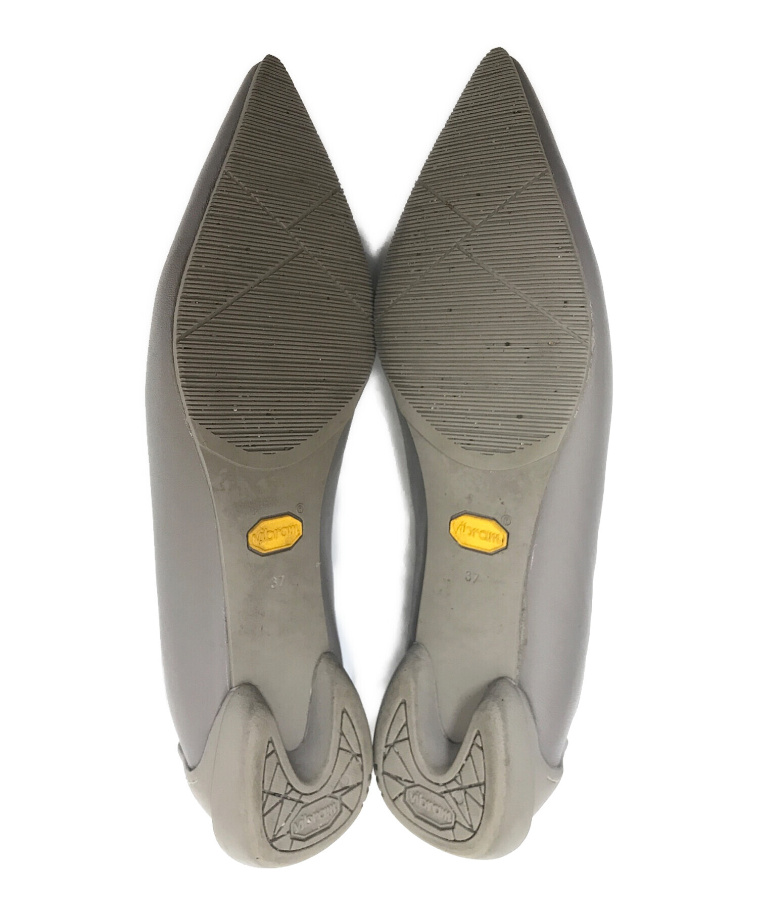 中古・古着通販】SHISEI (シセイ) POINTED U PUMPS グレー サイズ:37