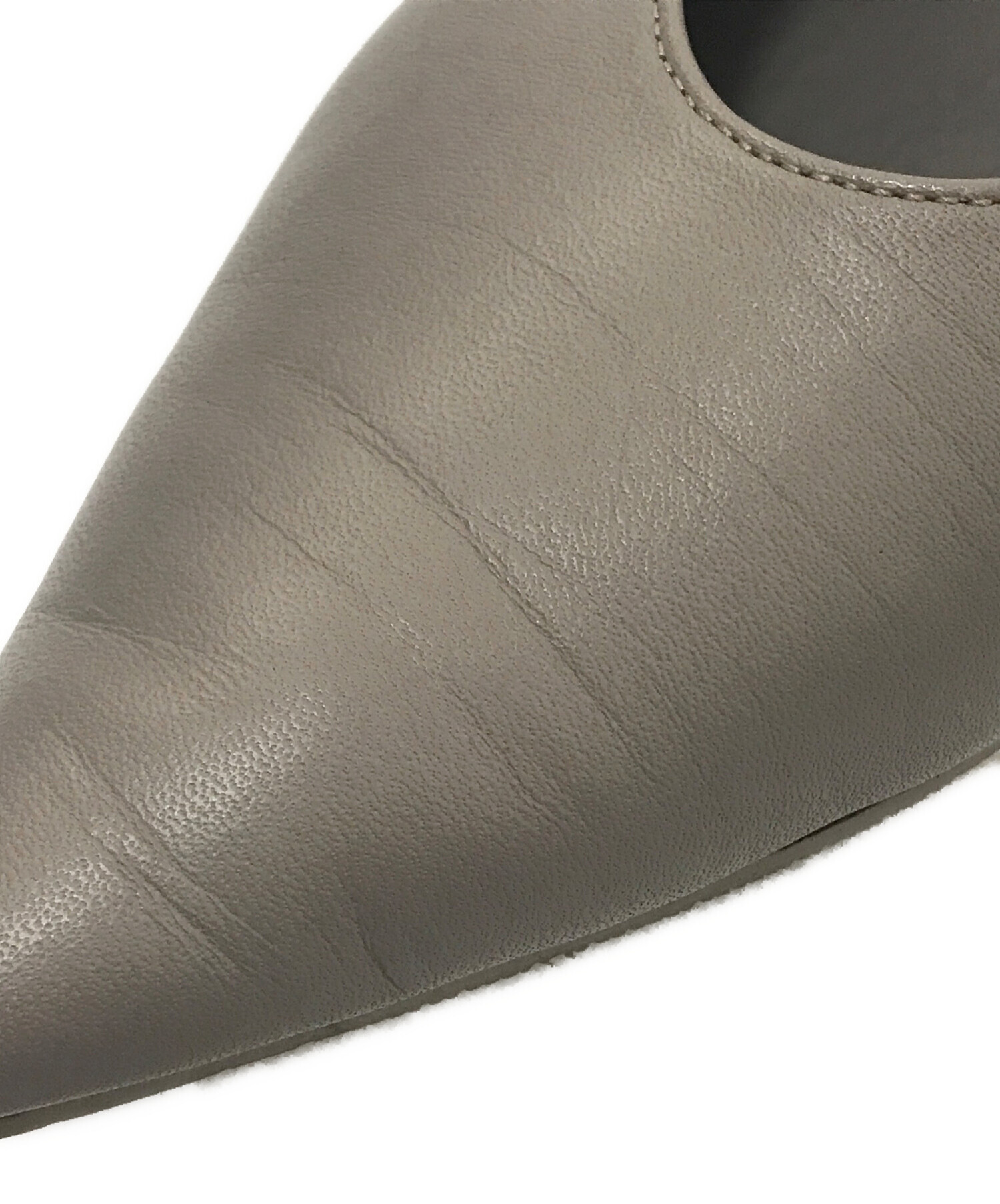 中古・古着通販】SHISEI (シセイ) POINTED U PUMPS グレー サイズ:37