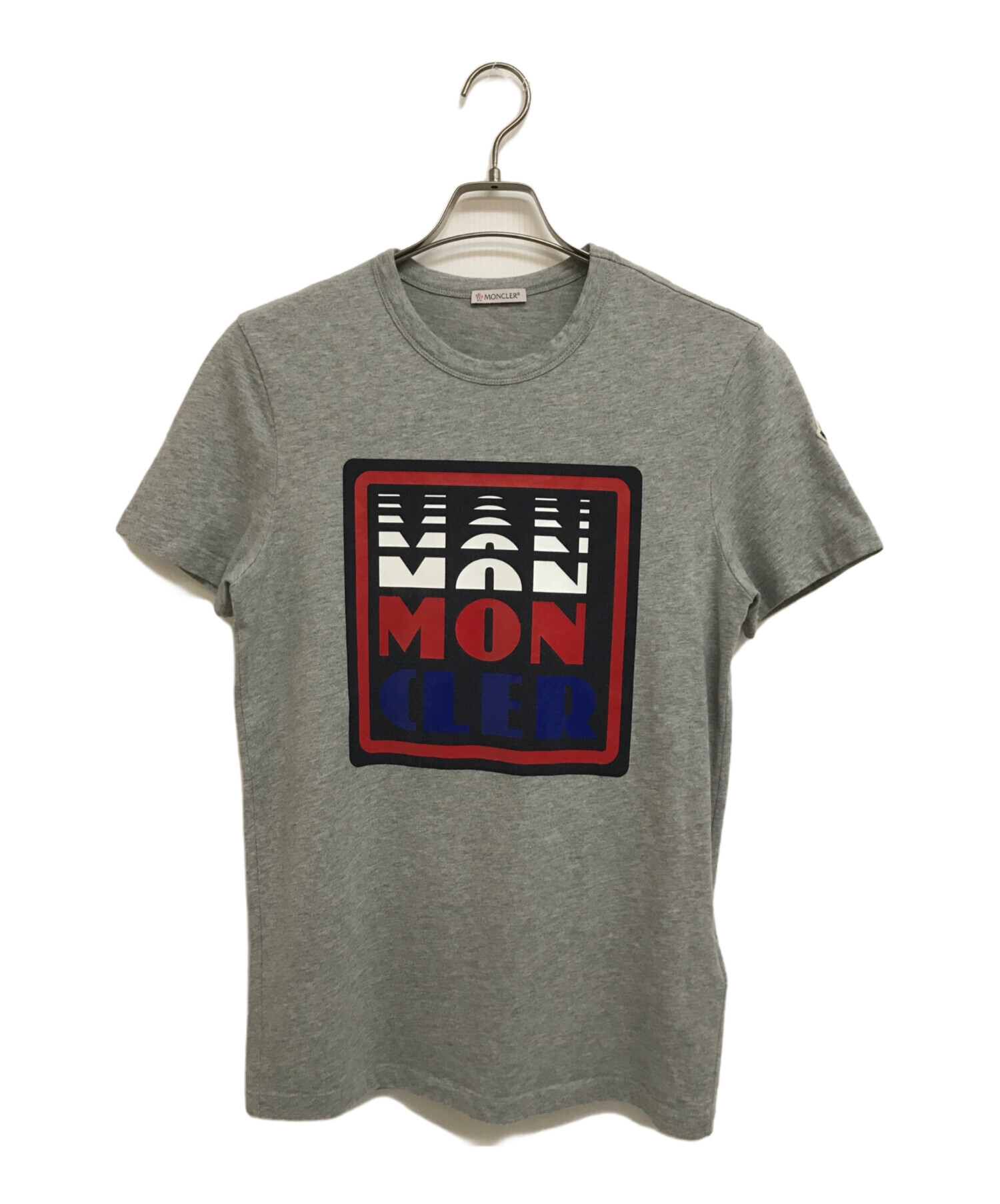 中古・古着通販】MONCLER (モンクレール) プリントTシャツ グレー