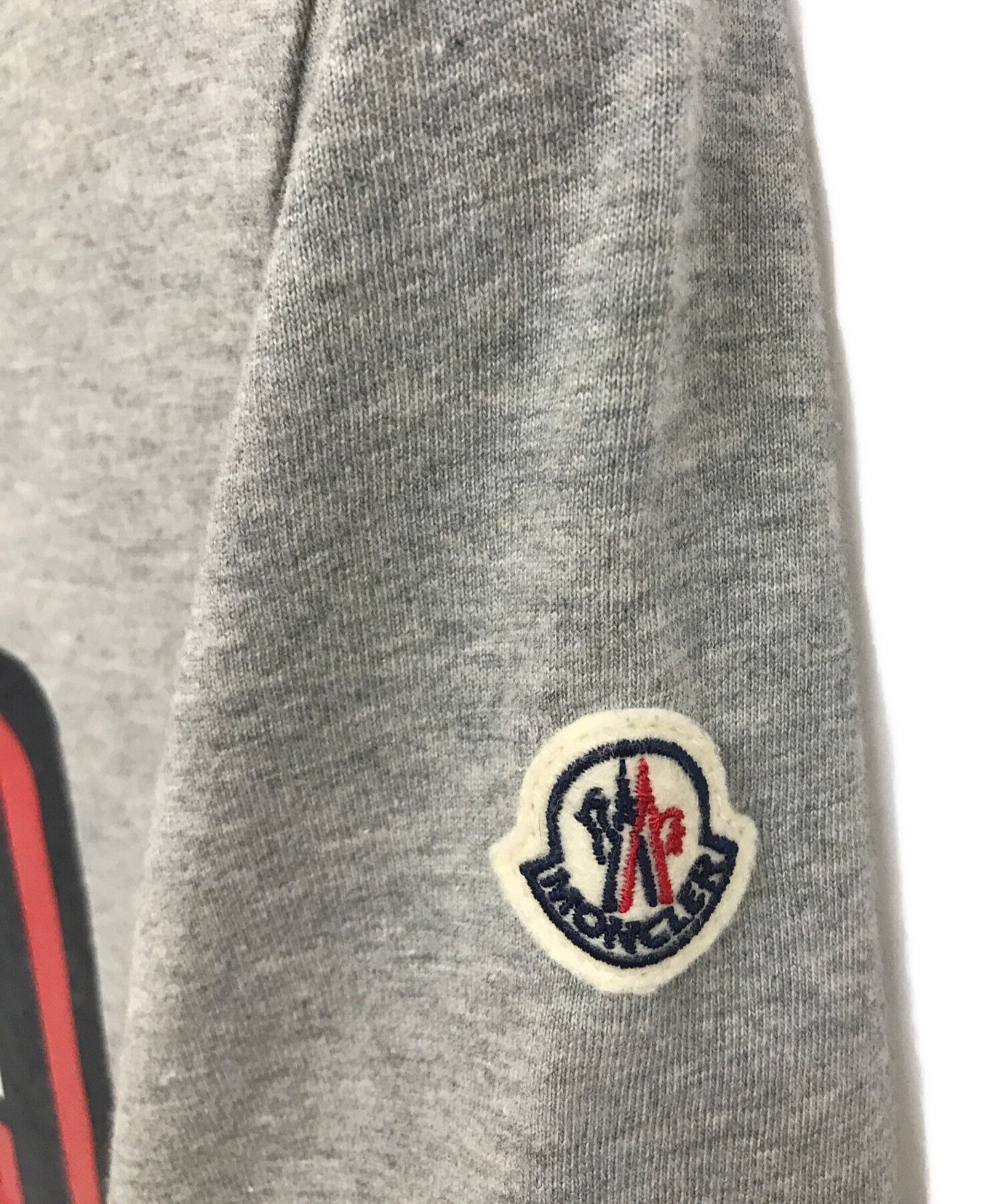 中古・古着通販】MONCLER (モンクレール) プリントTシャツ グレー