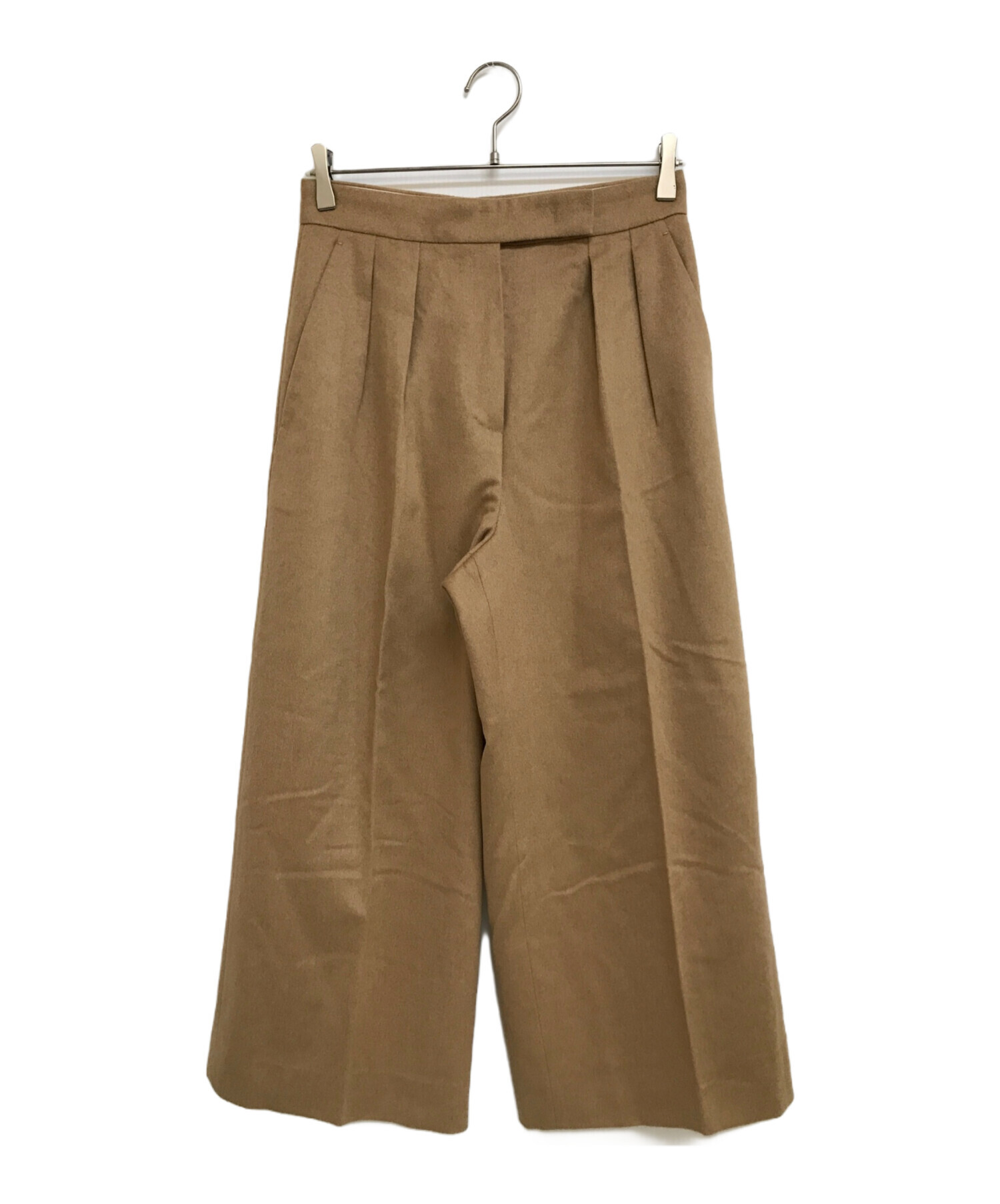 中古・古着通販】MaxMara (マックスマーラ) キャメルワイドパンツ