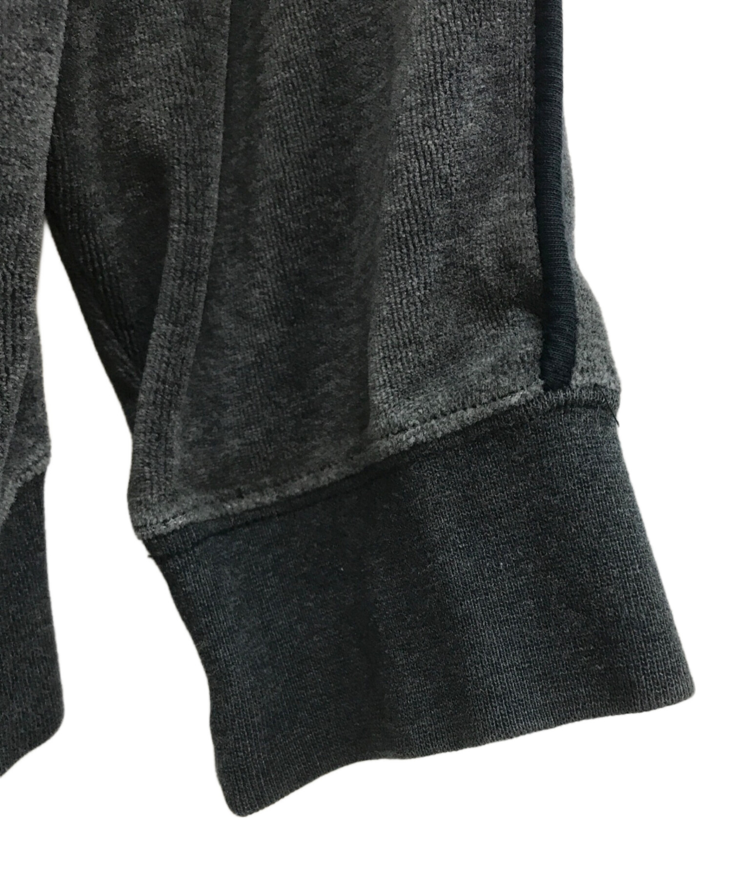 90's OLD STUSSY ステューシー ベロア トラックジャケット グレー 中古